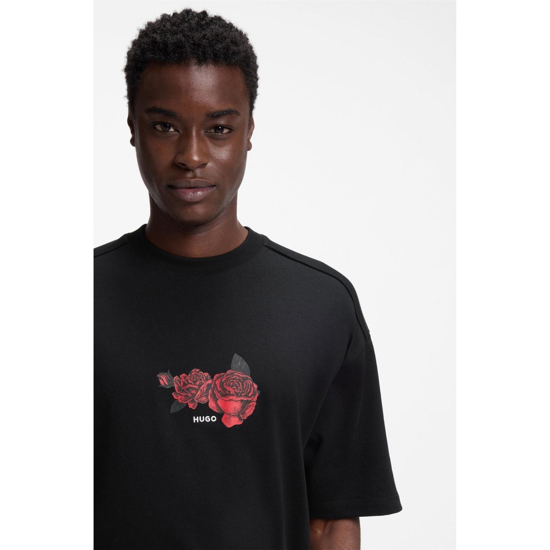 Hugo Domans Short Sleeve T-Shirt With Artwork Detail
