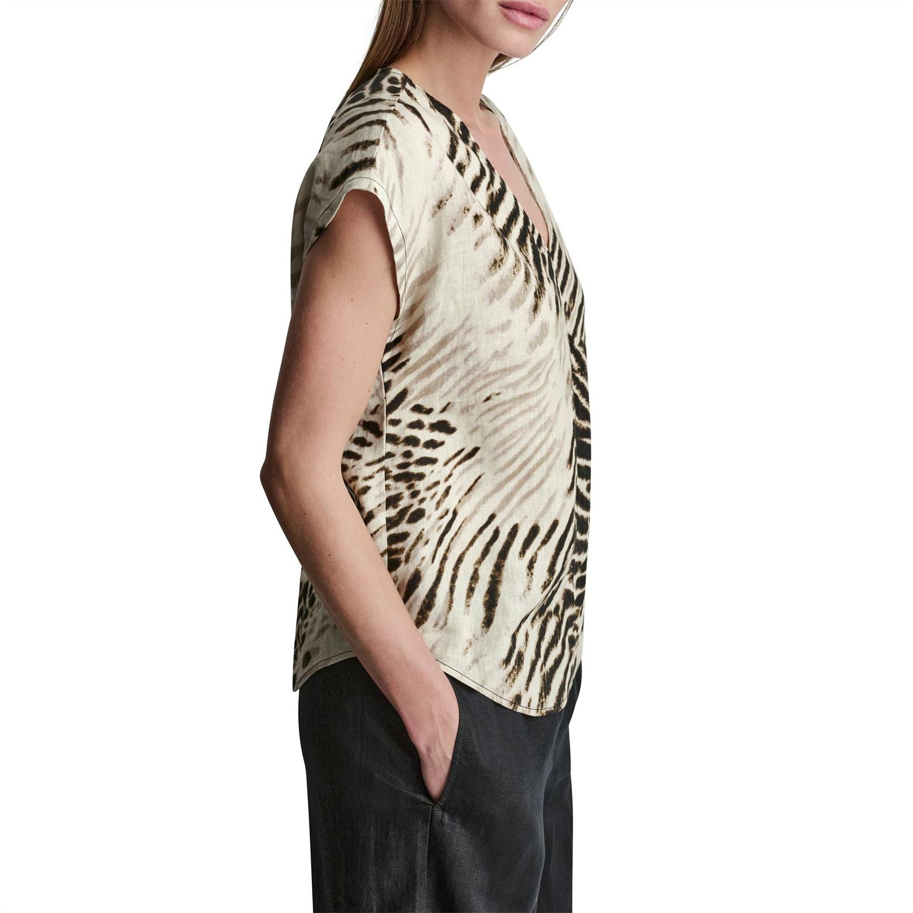 DKNY Short Sleeve Blouse