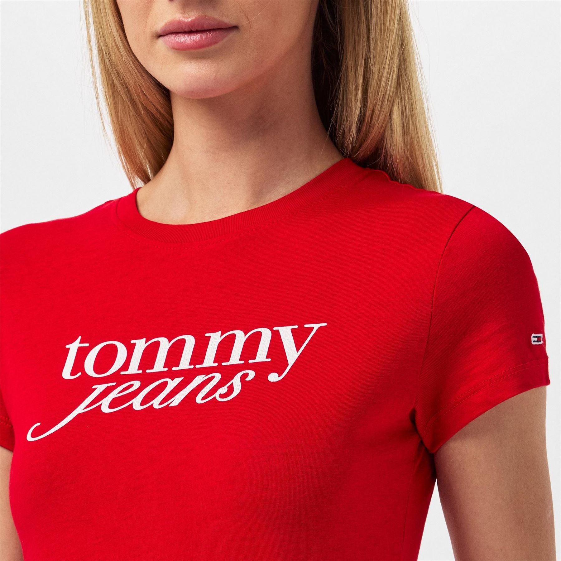 Tommy Jeans Slim Fit Essential Logo Print T-Shirt