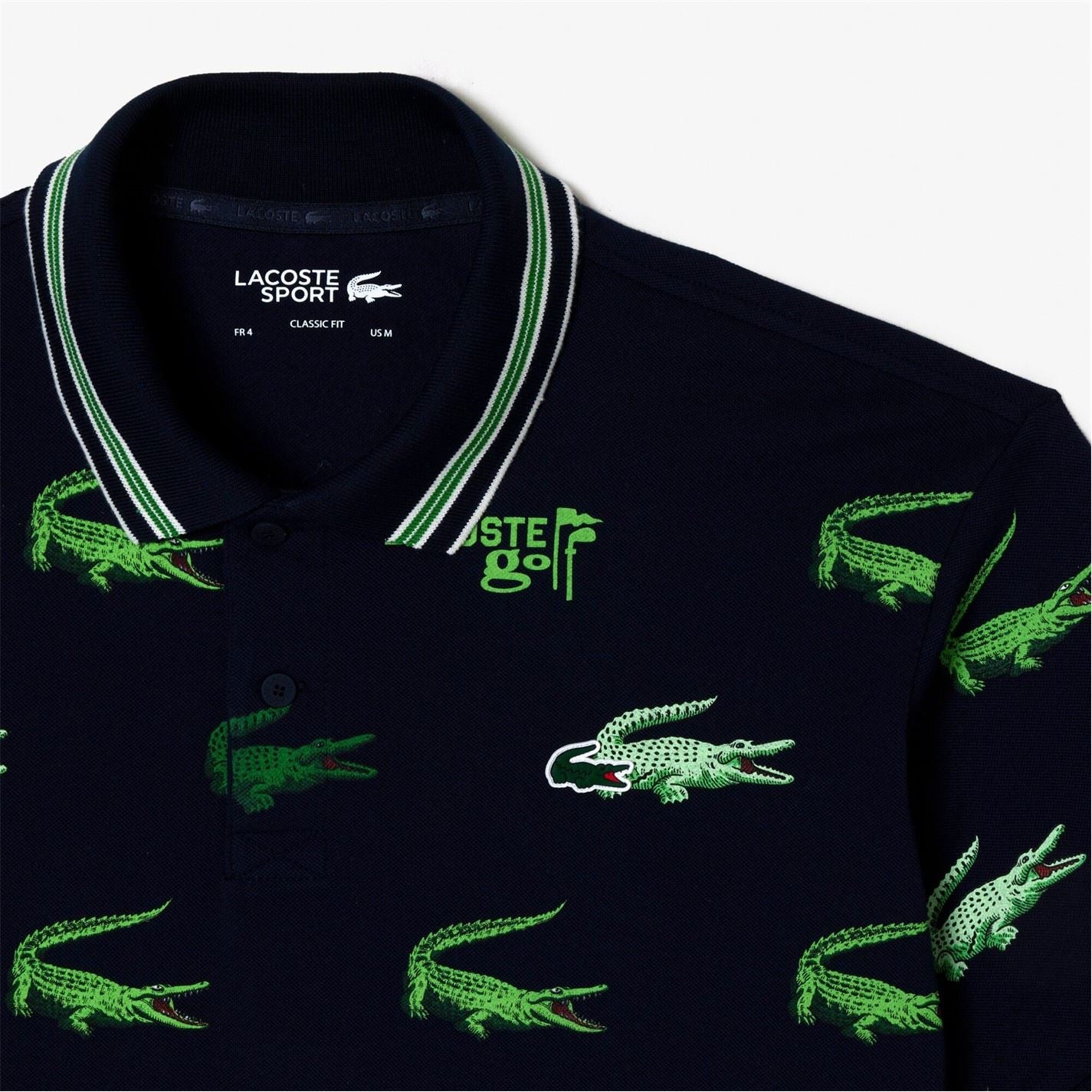 Lacoste Crocodile Print Regular Fit Polo Shirt