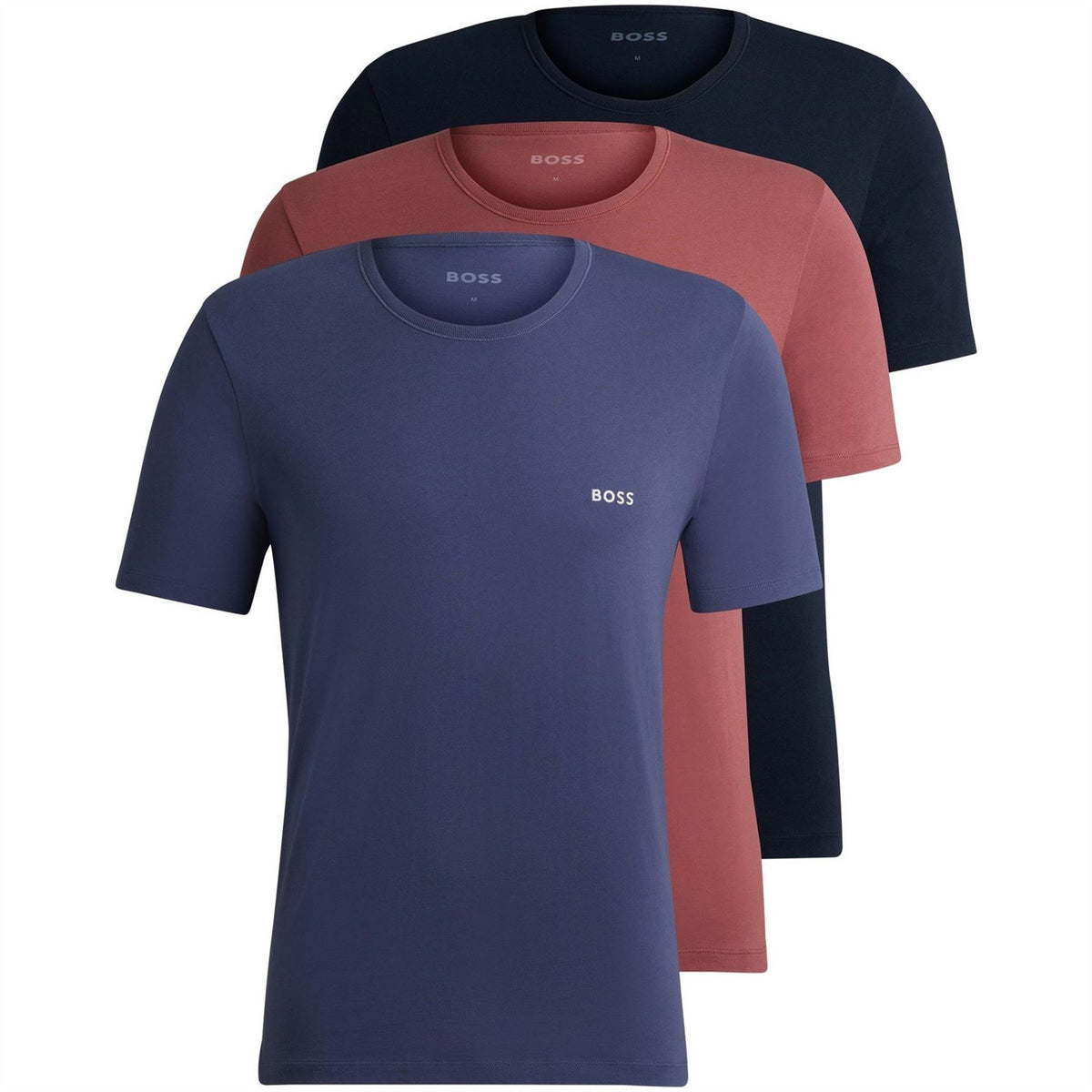 Boss BOSS Bodywear 3 Pack Premium Cotton T Shirts   Crew Neck