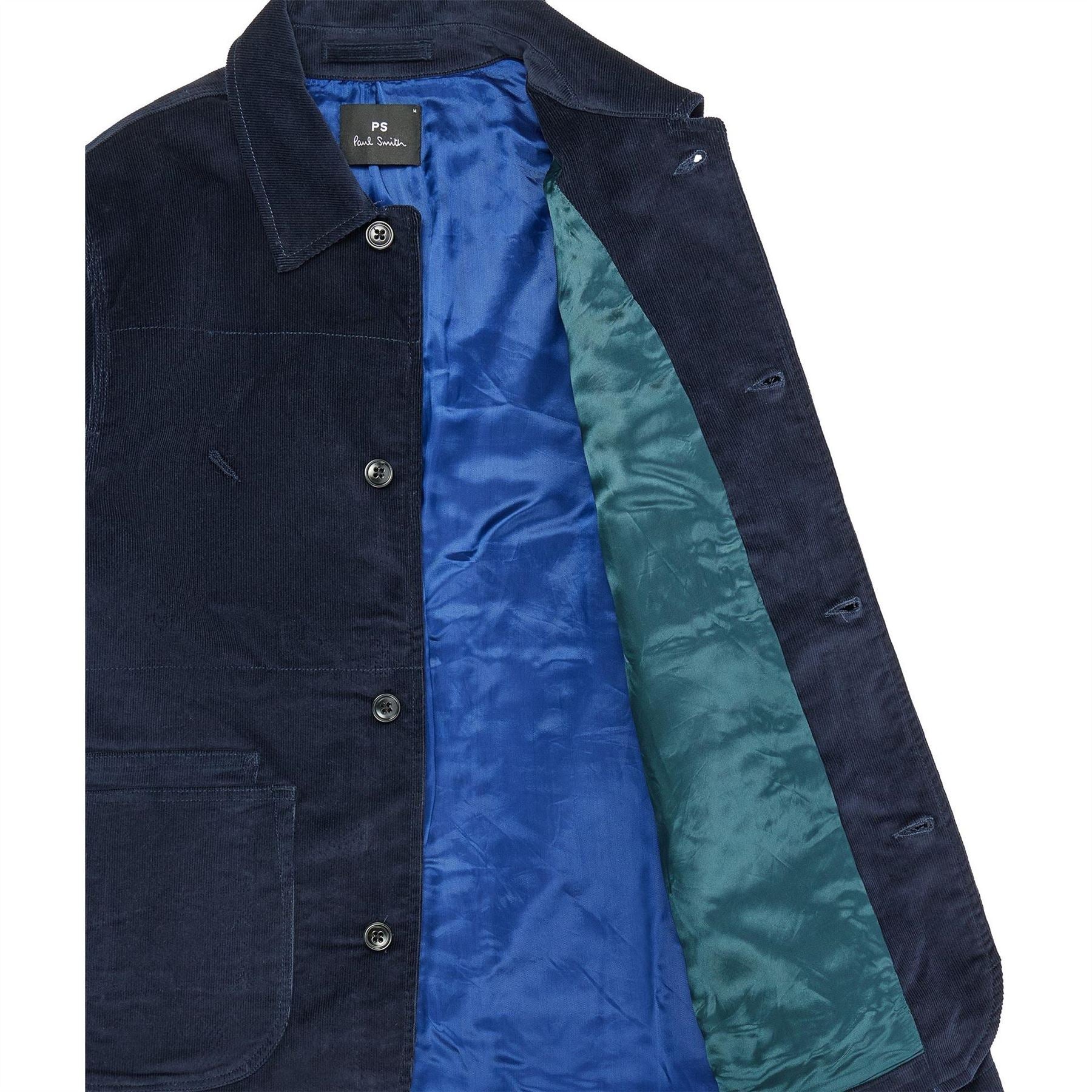 PS Paul Smith Solid Patterned Shirt Collared Overshirt