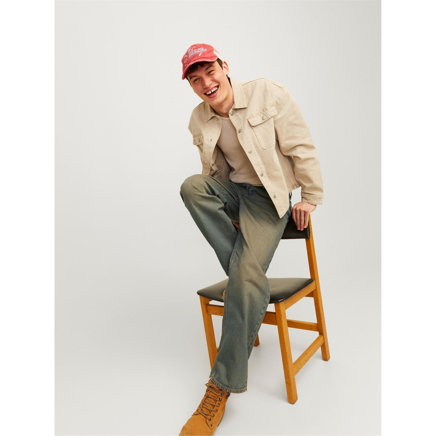 Jack and Jones Alex Relaxed Fit Five Pocket Jeans