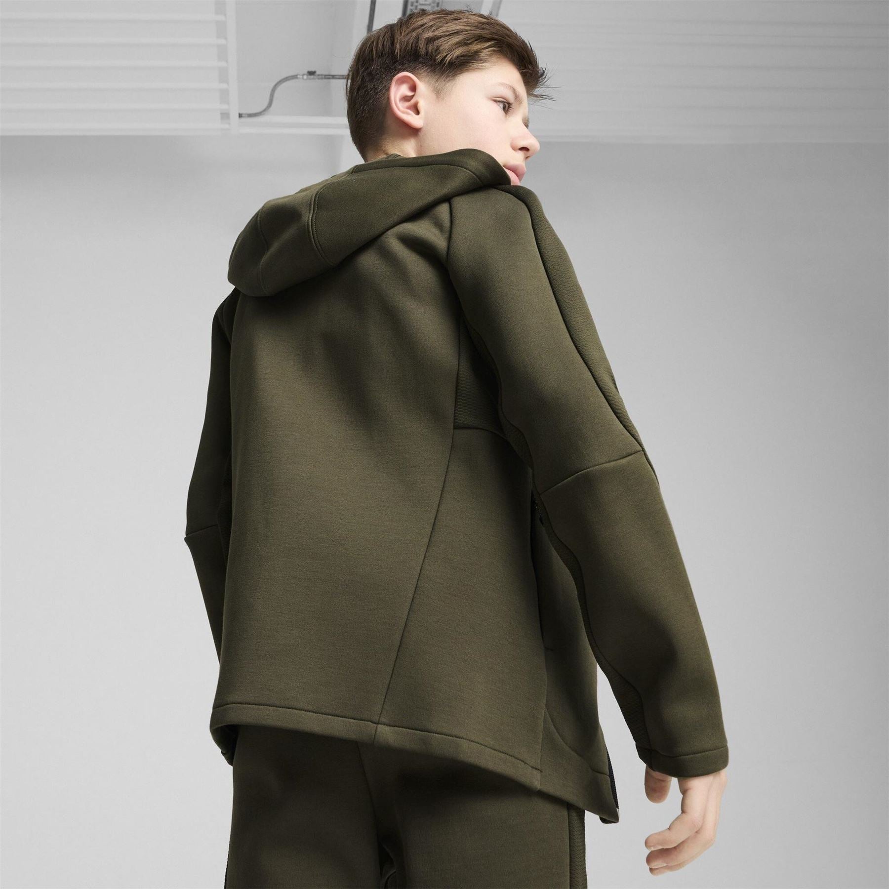 Puma Evostripe Hooded Sweat Jacket with Ribbed Cuff