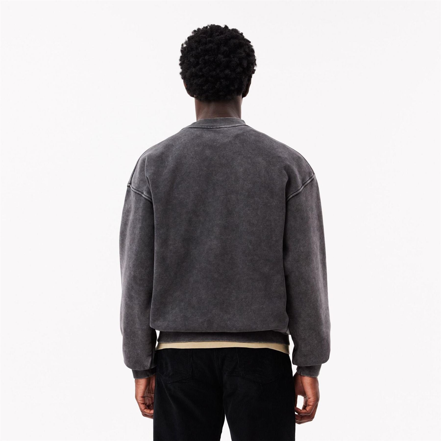 Lacoste Embroidered Crew Neck Drop Shoulder Sweatshirt