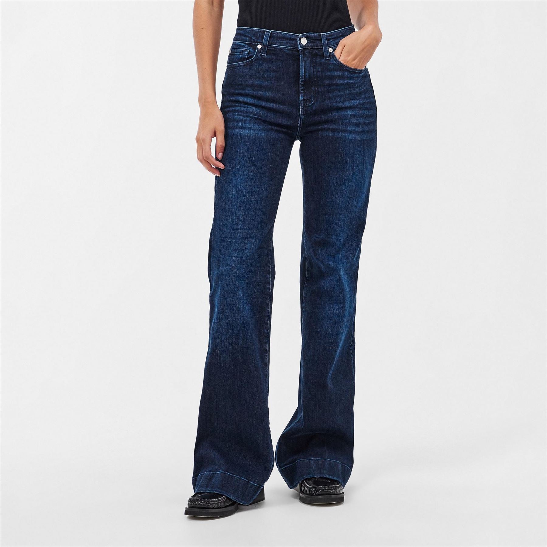 7 For All Mankind Modern Dojo Wide Fit Five Pocket Jeans
