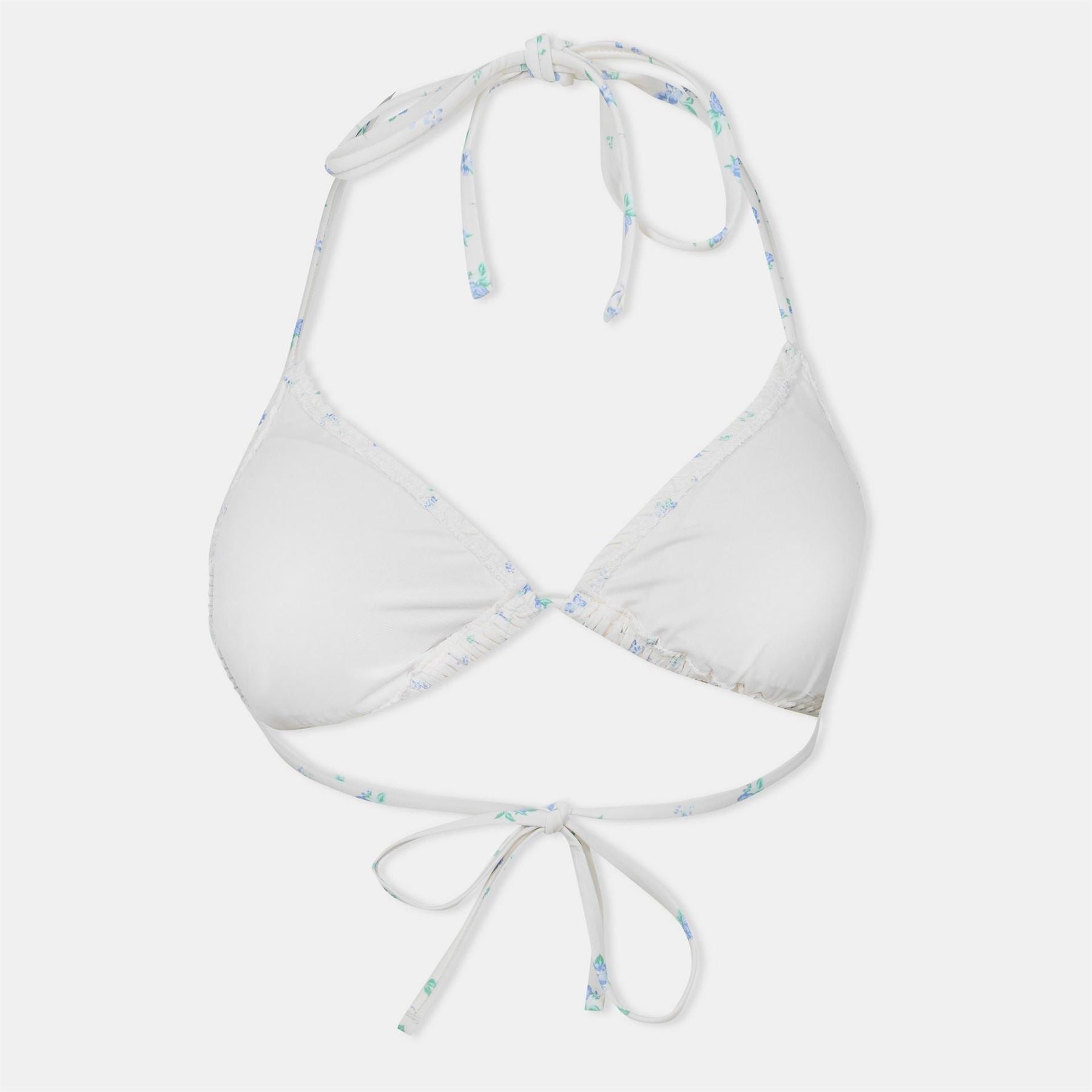 Jack Wills Shirred Triangle Bikini Top