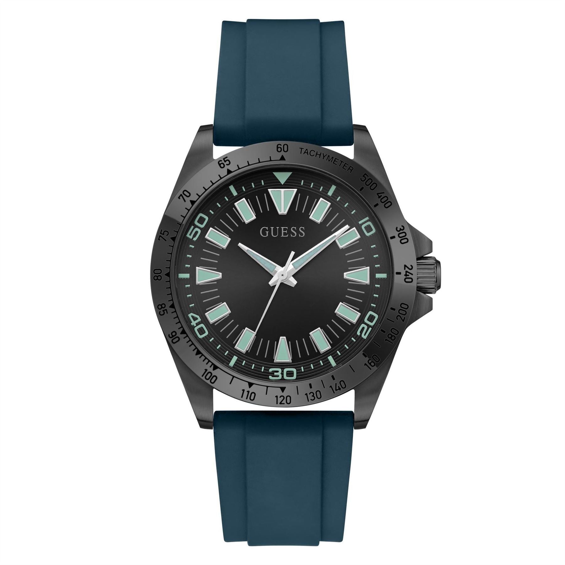 Guess Sn71 Rubber Single Wrap Strap Analogue Sport Watch