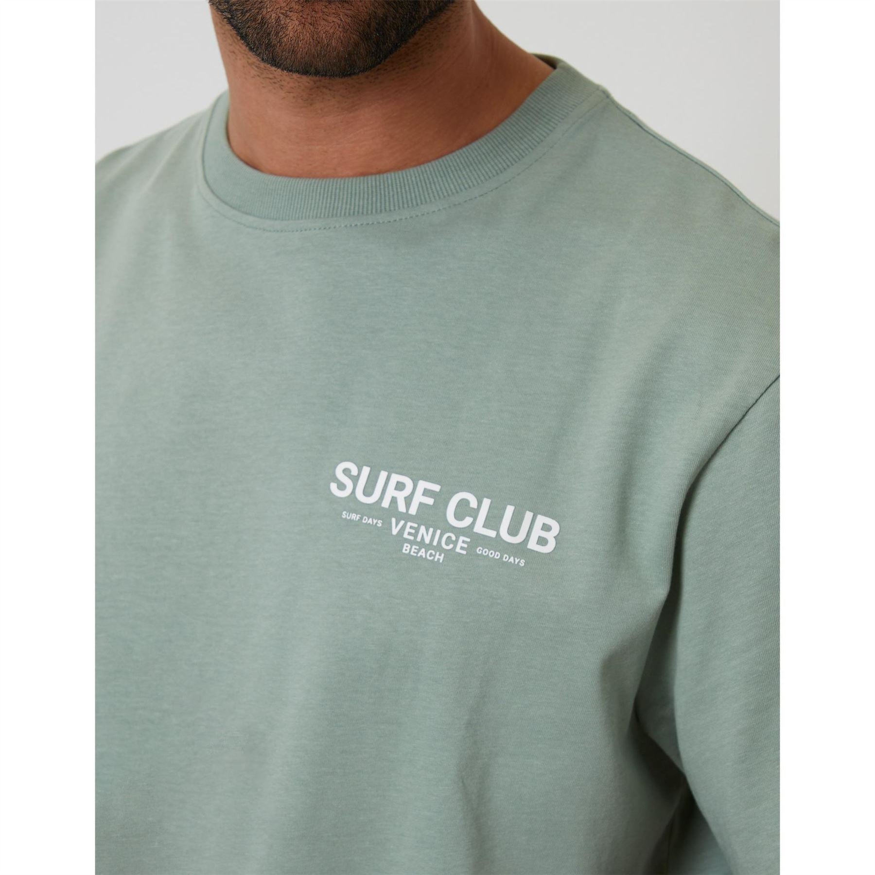 Threadbare Watson Text Graphic Regular Fit Crew Neck T-Shirt