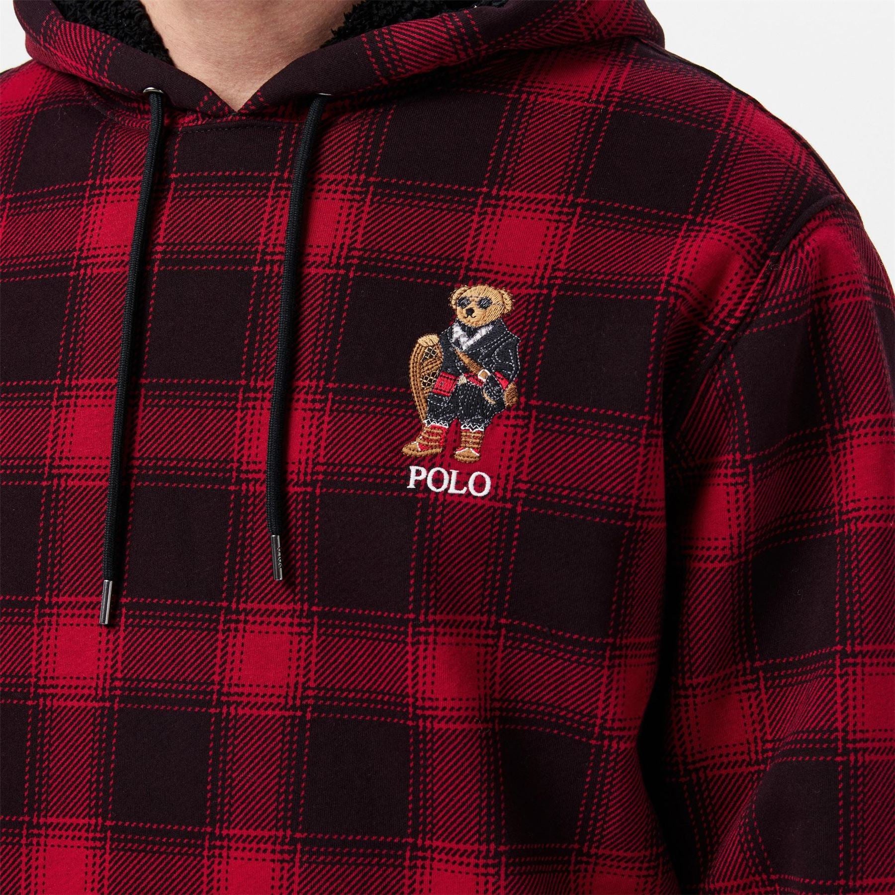 Polo Ralph Lauren Embroidered Teddy Bear Hooded Long Sleeve Sweatshirt