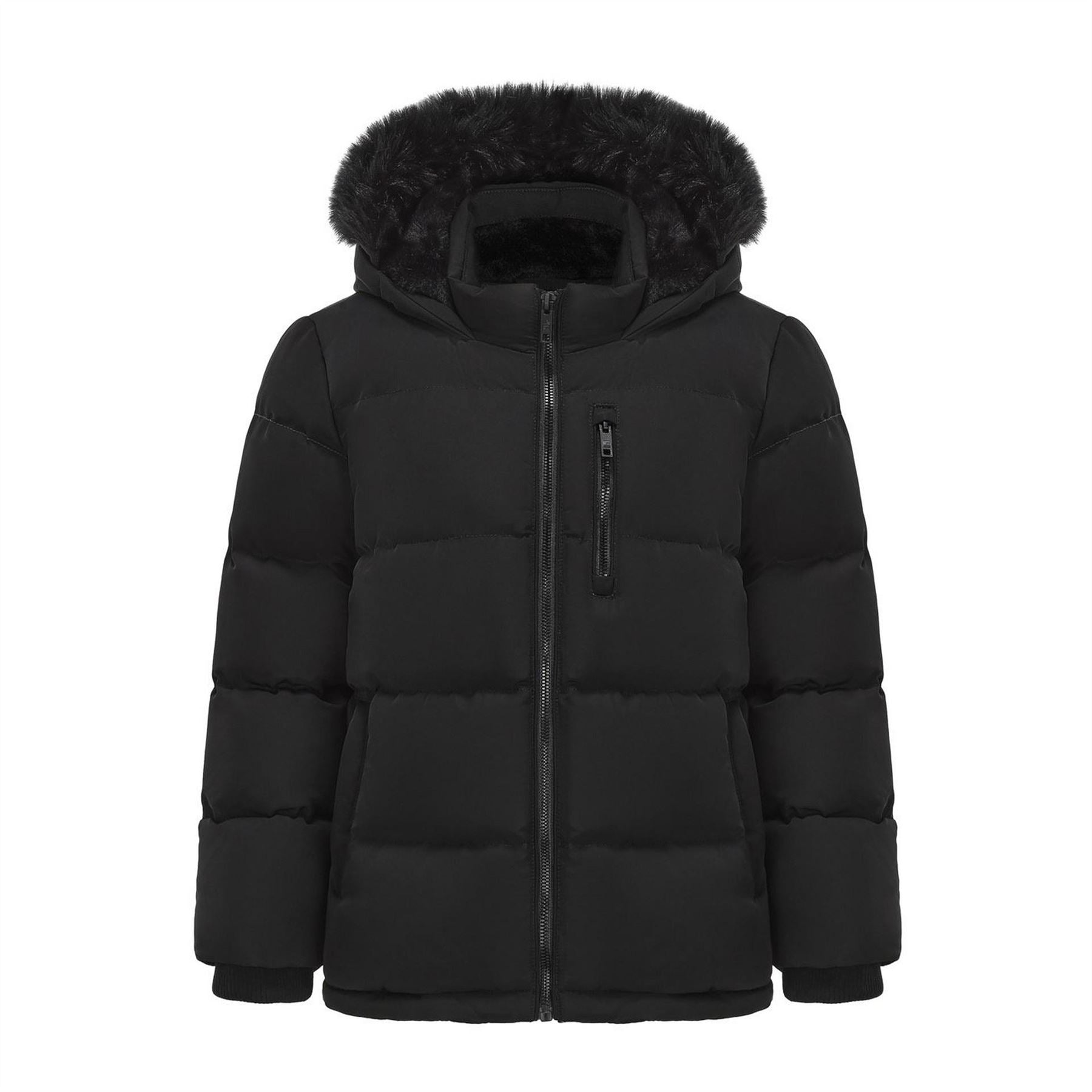 SoulCal Boys 2 Zip Bubble Jacket Junior