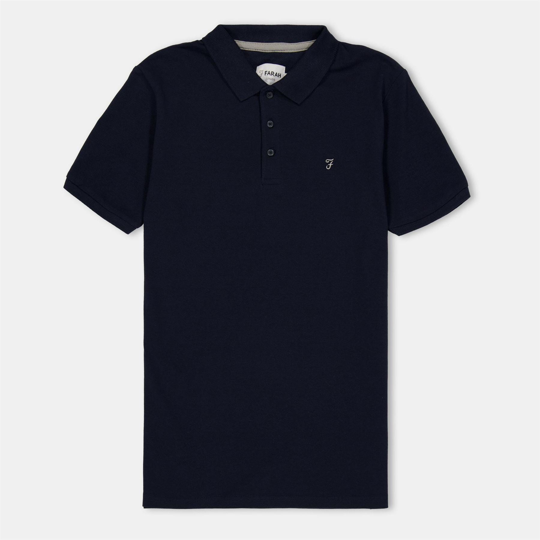 Farah Bugsworth Embroidered Collared Short Sleeve T-Shirt