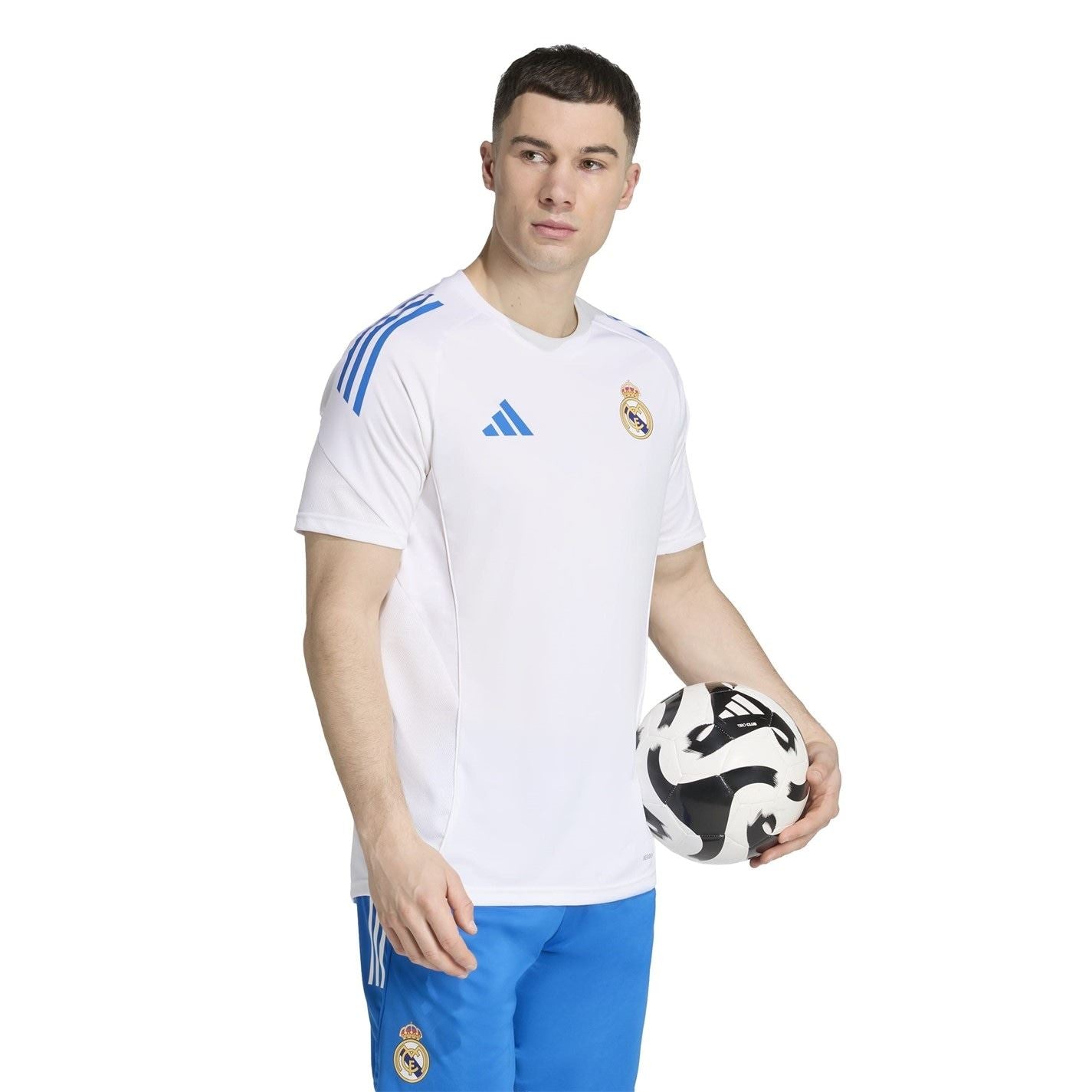 adidas Mens Real Madrid Training Shirt 2025 2026