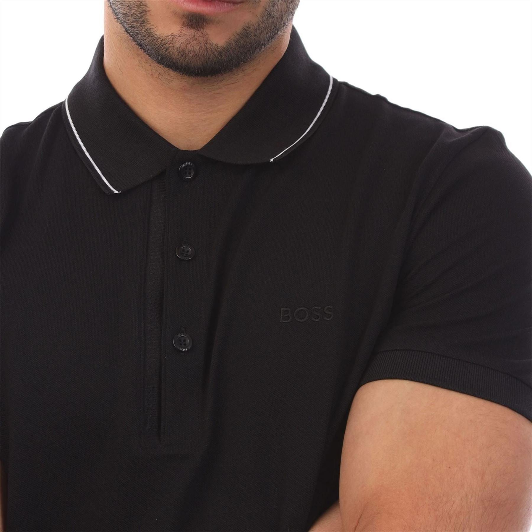 Boss 4 Slim Fit Polo Shirt With Tonal Logo