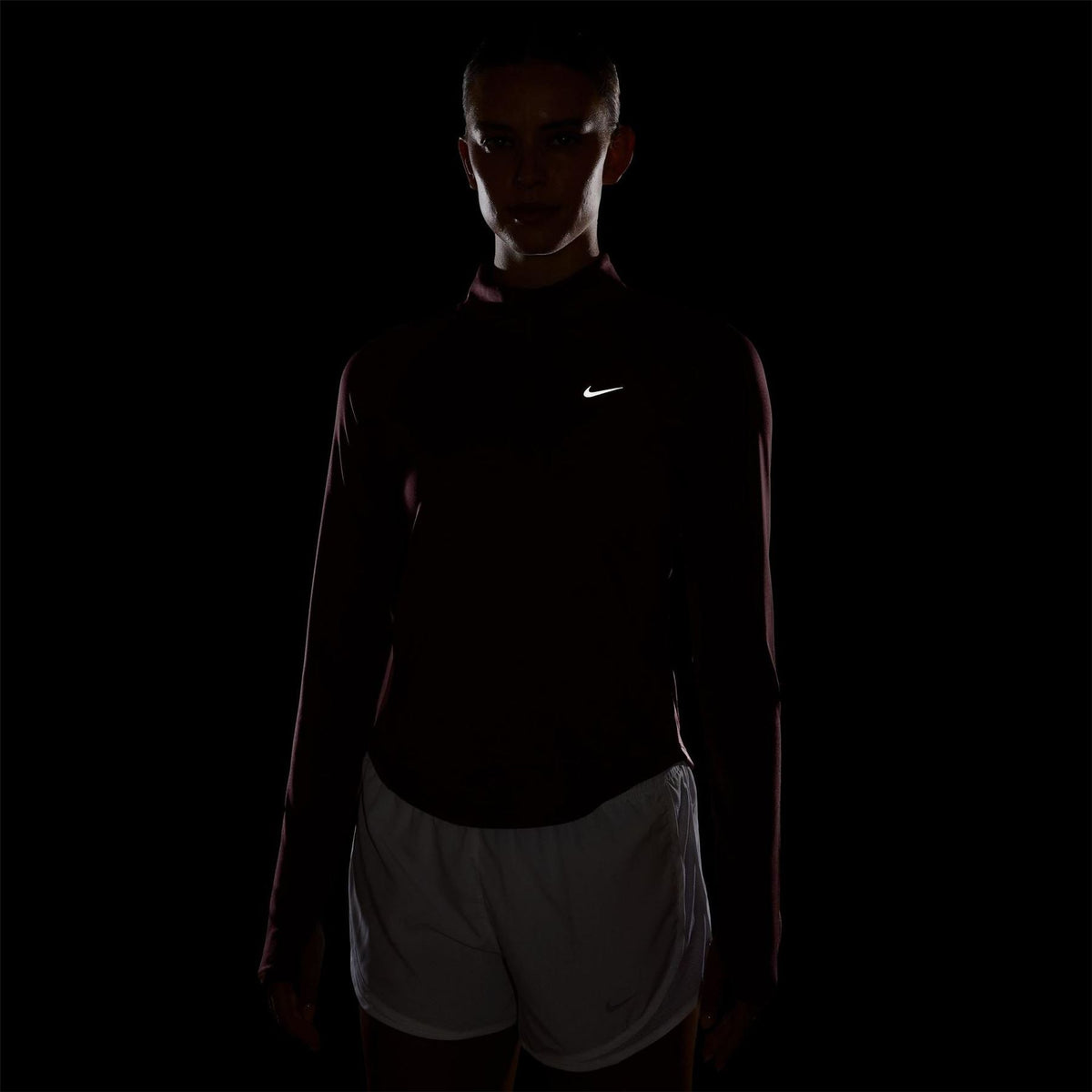 Nike Womens Pacer Long Sleeve 1 2 Zip Running Top