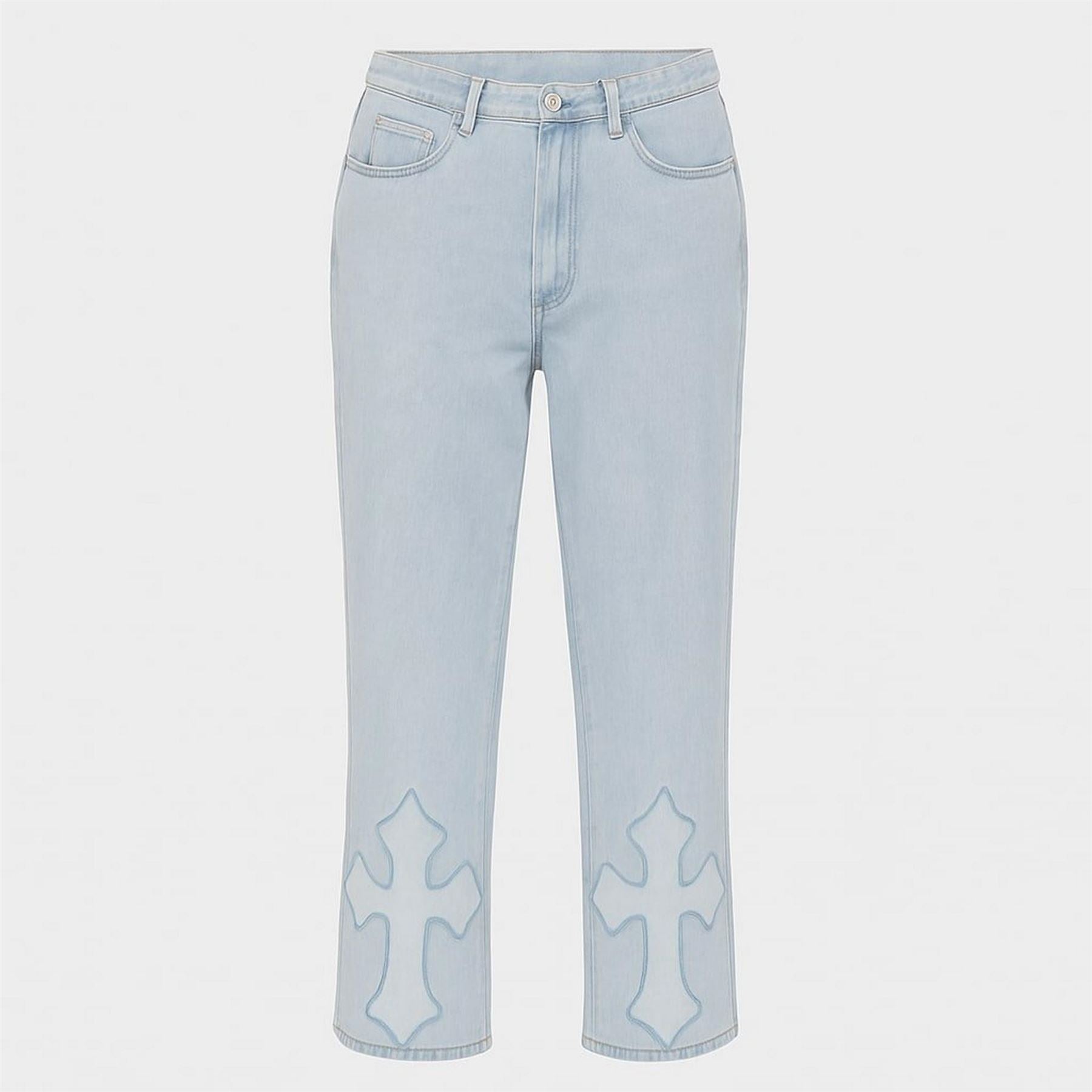 I Saw It First Embroidered Wide Leg Jean
