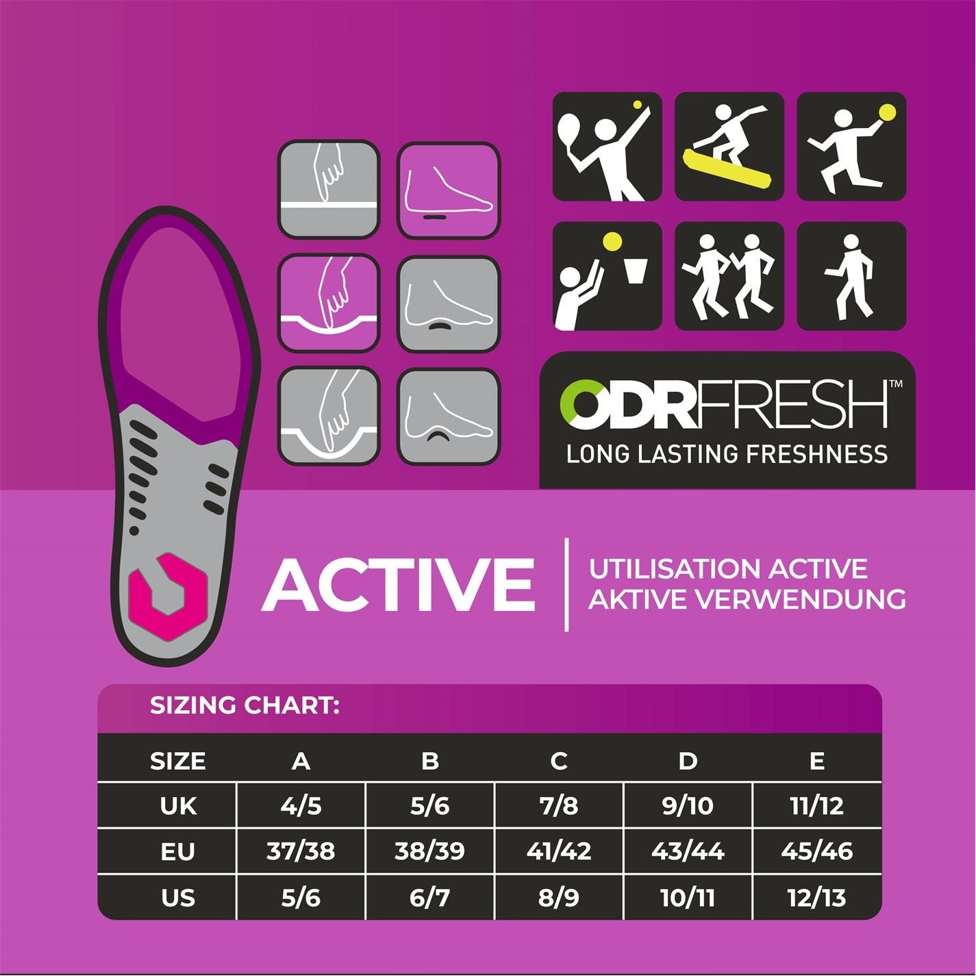 Slazenger Womens Comfort Gel Insoles