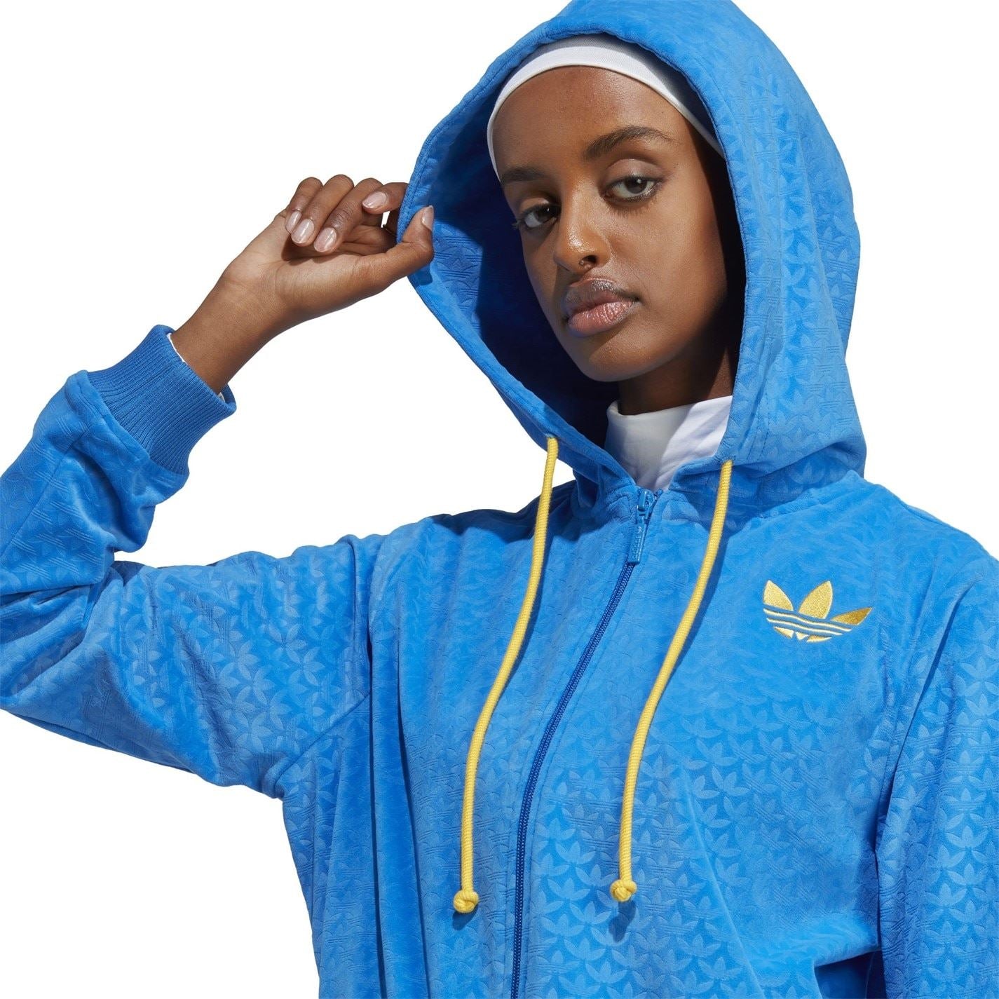 adidas Originals Adicolour 70s Velour Zip Hoodie
