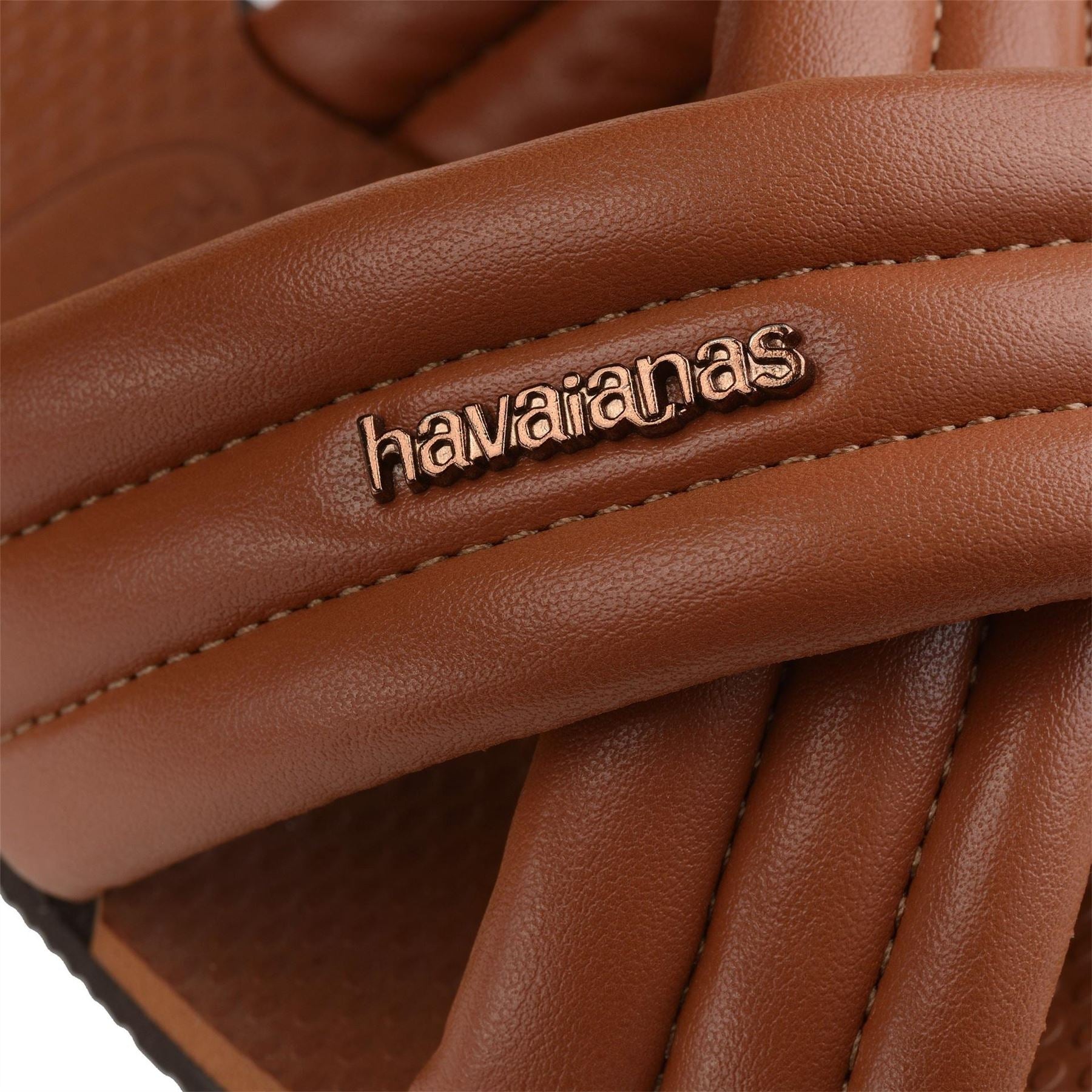 Havaianas Solid Patterned Open Toe Slide Sandals