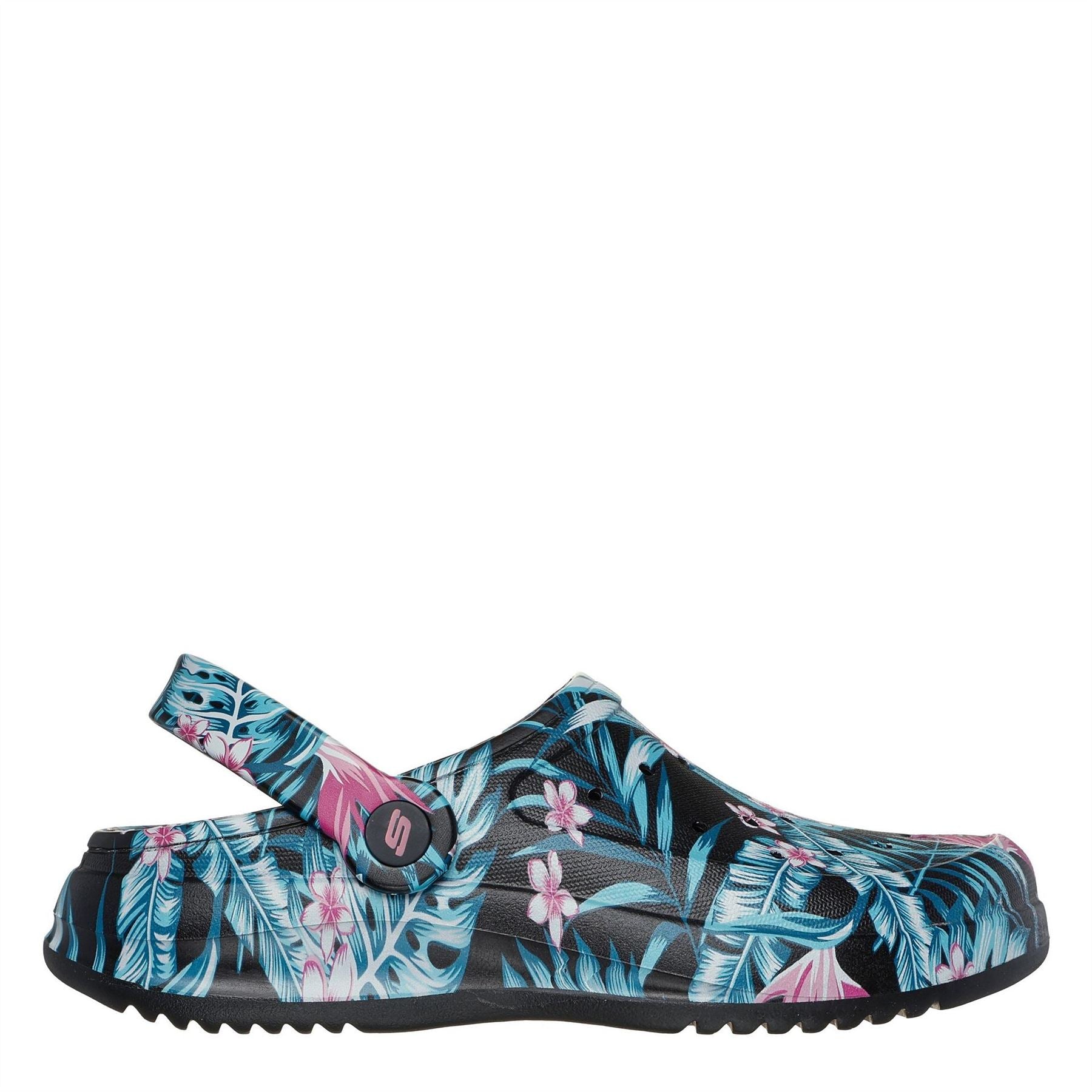 Skechers Archfitwave Closed Toe Leaf Print Shuv Sandals