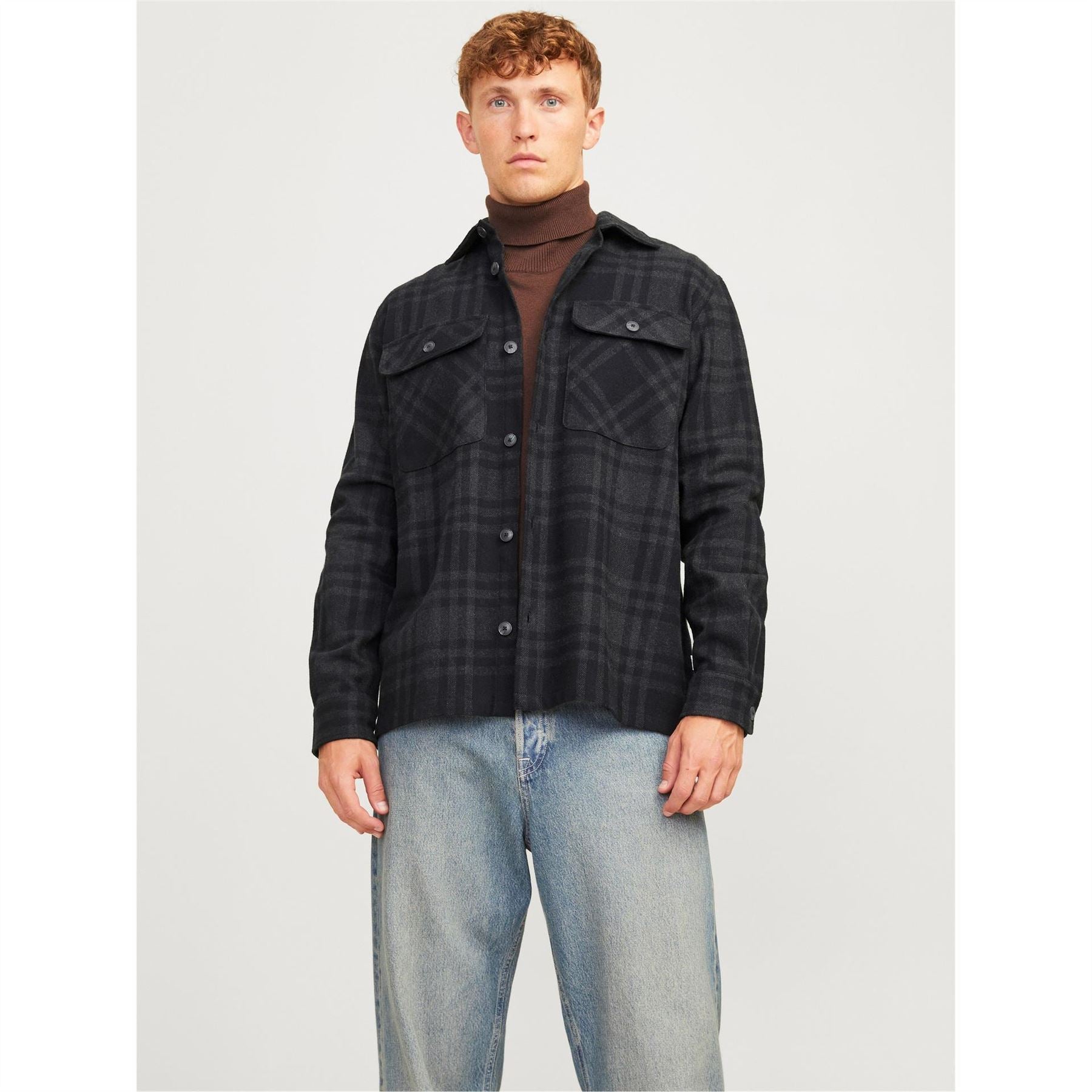 Jack and Jones Raymond Regular Fit Long Sleeve Cuff Shirt