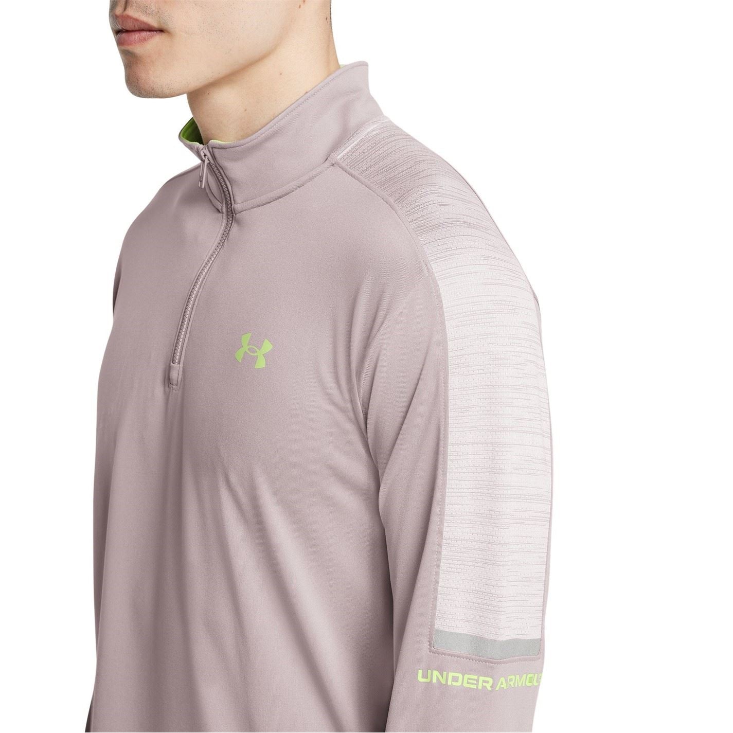 Under Armour Tech Zip Neck Long Sleeve Raglan Sweatshirt