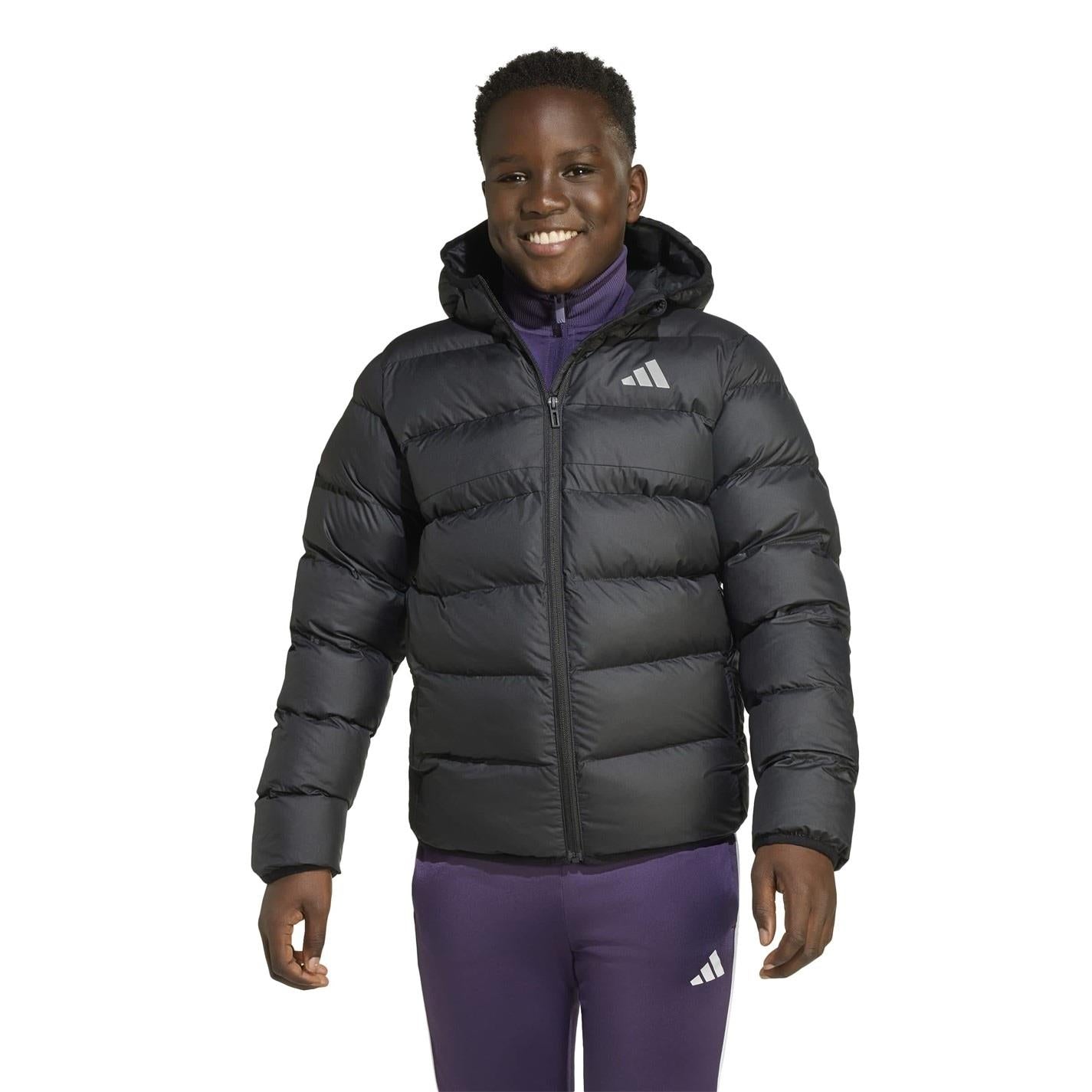 adidas Kids Synthetic Down Water Repellent Climawarm Puffer Jacket