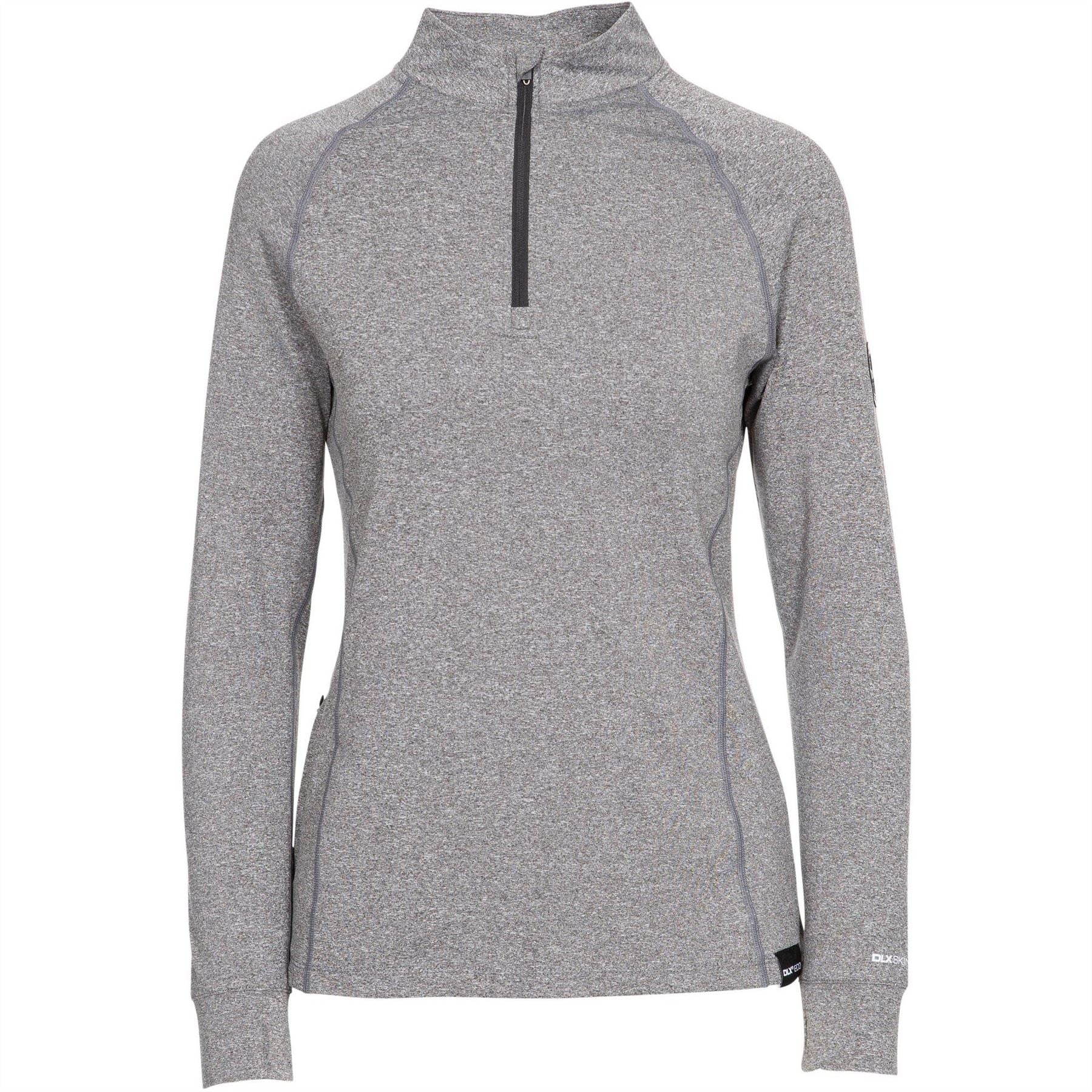 DLX Regular Fit Zip Neck Long Sleeve T-Shirt