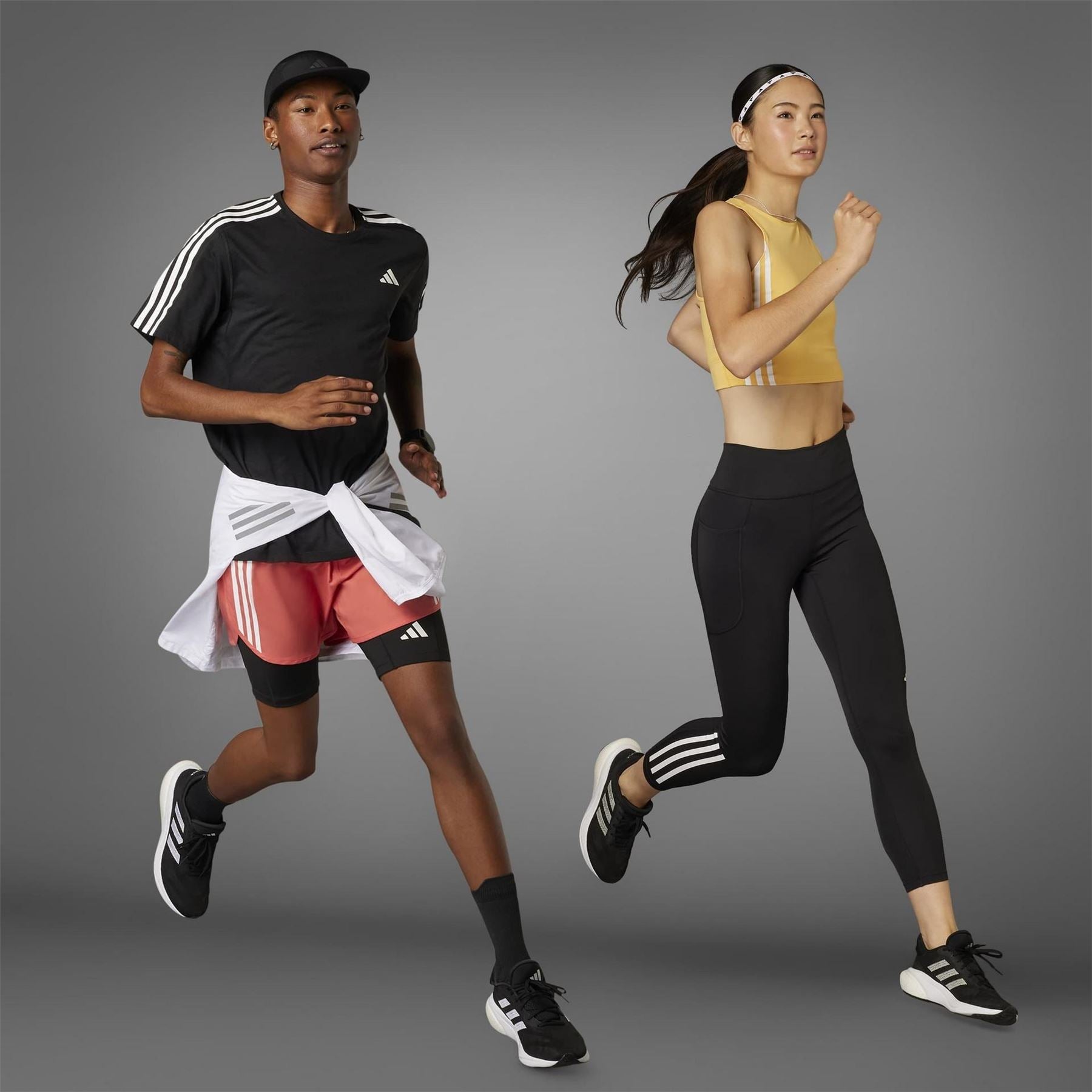adidas Dailyrun 3S High Rise Patterned Leggings