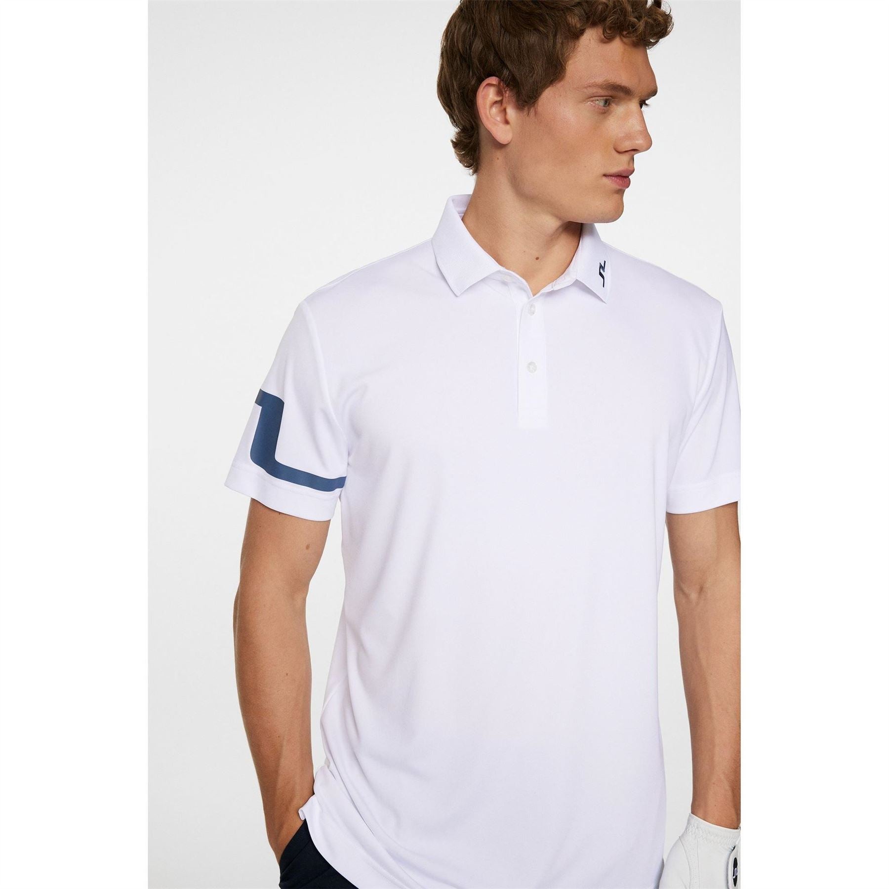 J Lindeberg Golf Heath Collared Neck Short Sleeve Polo Shirt