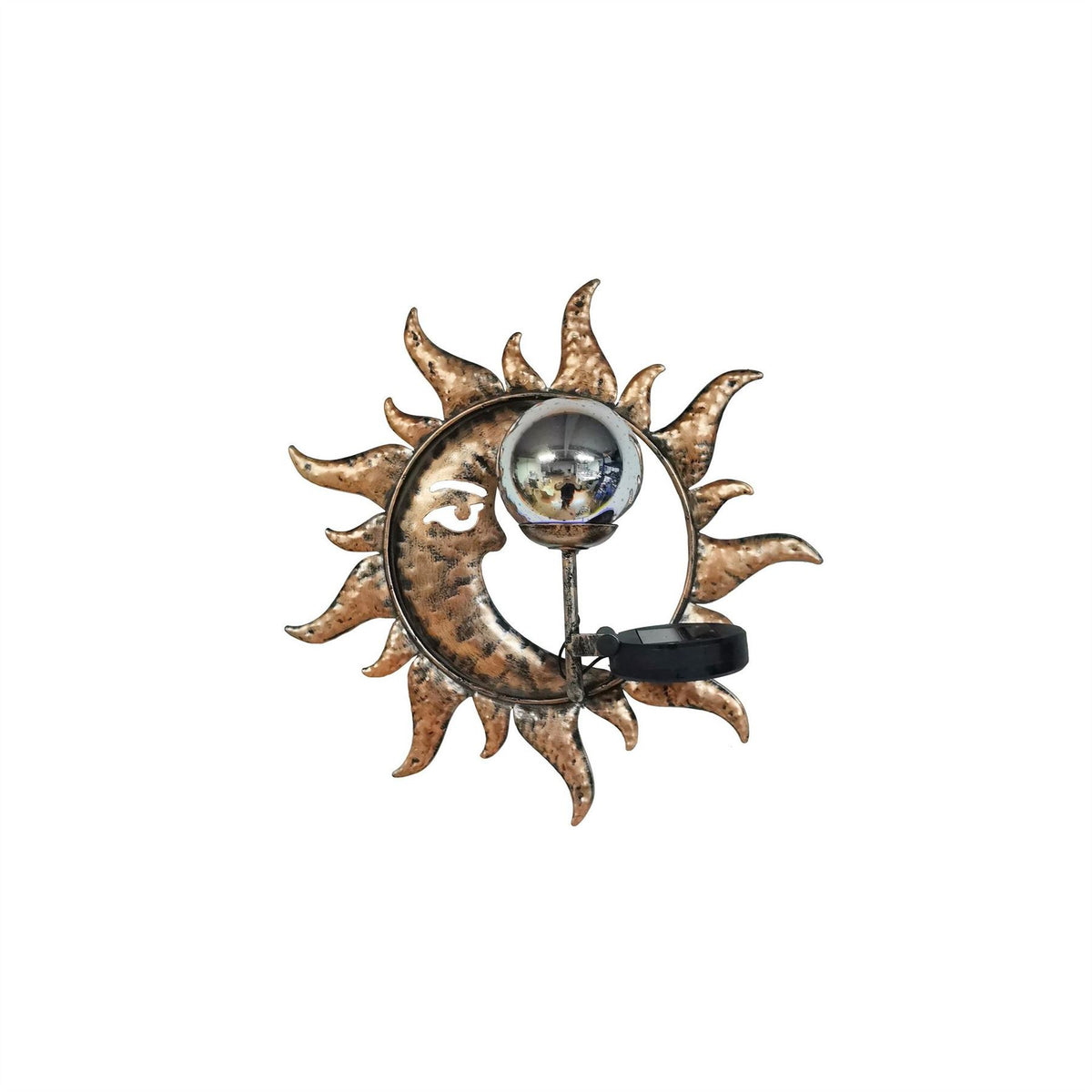 Linea And Moon Solar Wall Plaque 63