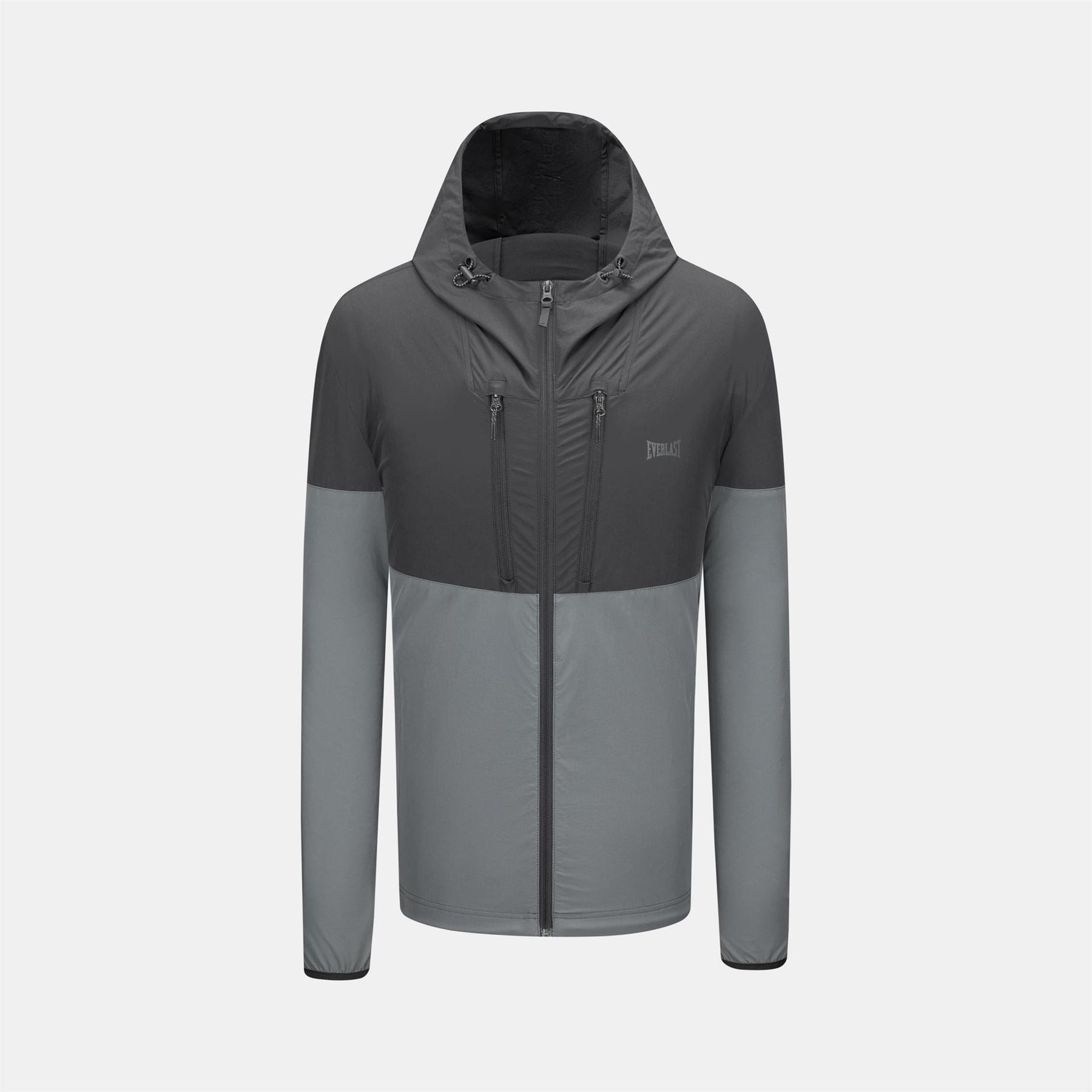 Everlast NRG Color Block Hooded Drawstring Track Jacket with Logo