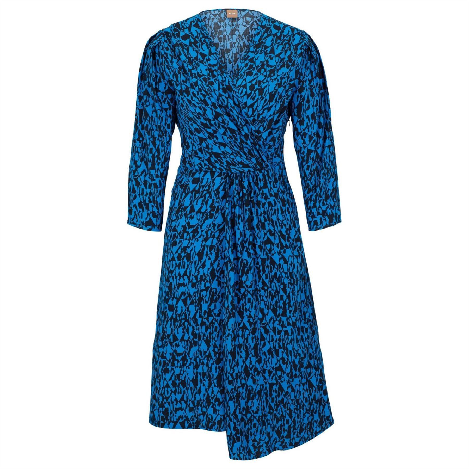 Boss Danottea Dress, Wrap Design, Flared Shape