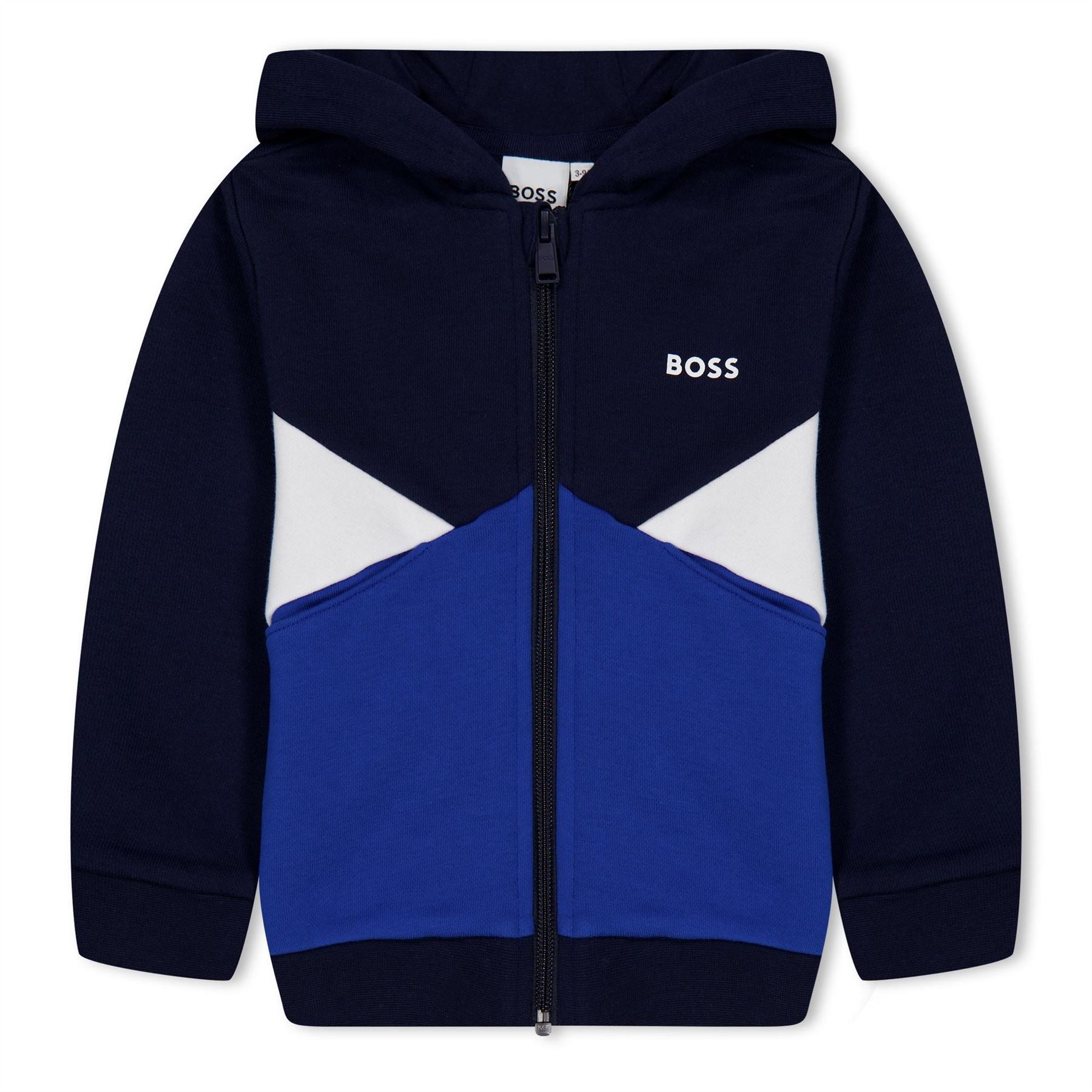 Boss Colourblock Zip Hoodie, Colourblock Design