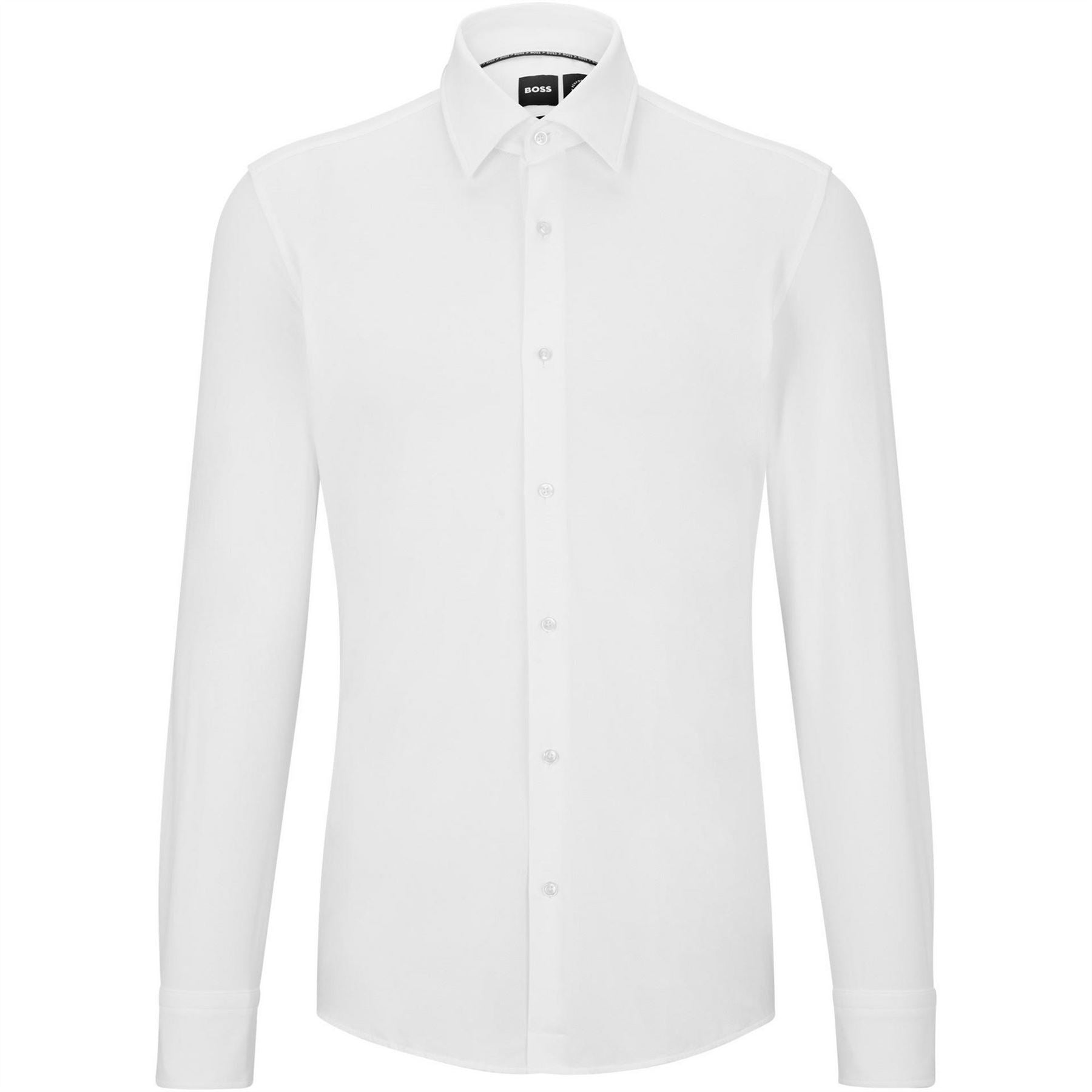 Boss Point Collar Long Sleeve Regular Fit Oxford Shirt