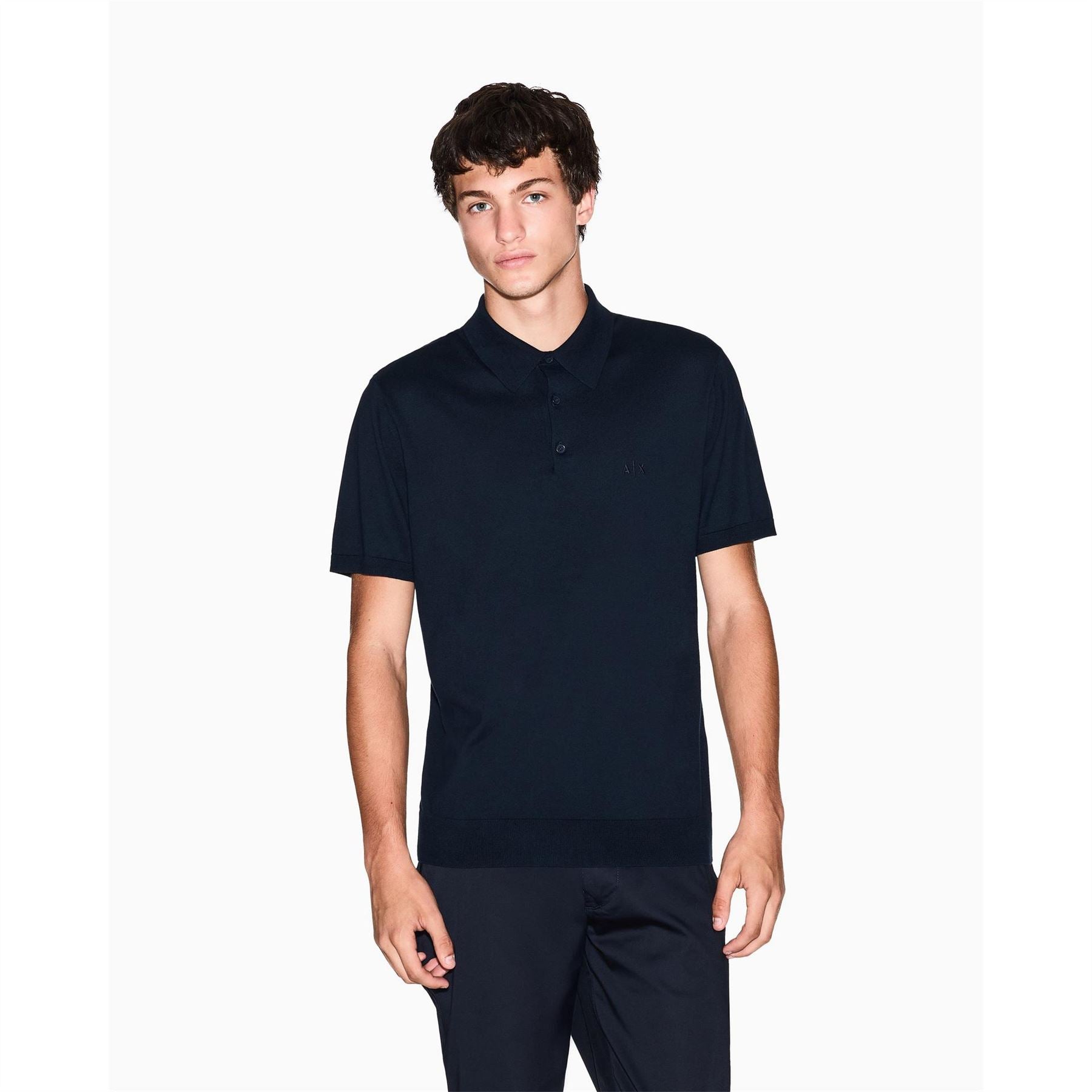 Armani Exchange Knitted Polo Shirt