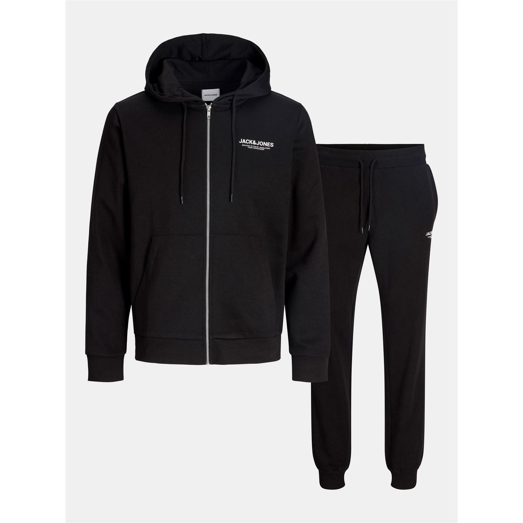 Jack and Jones Regular Fit Wordmark Hoodie Jogger Full Track Suits