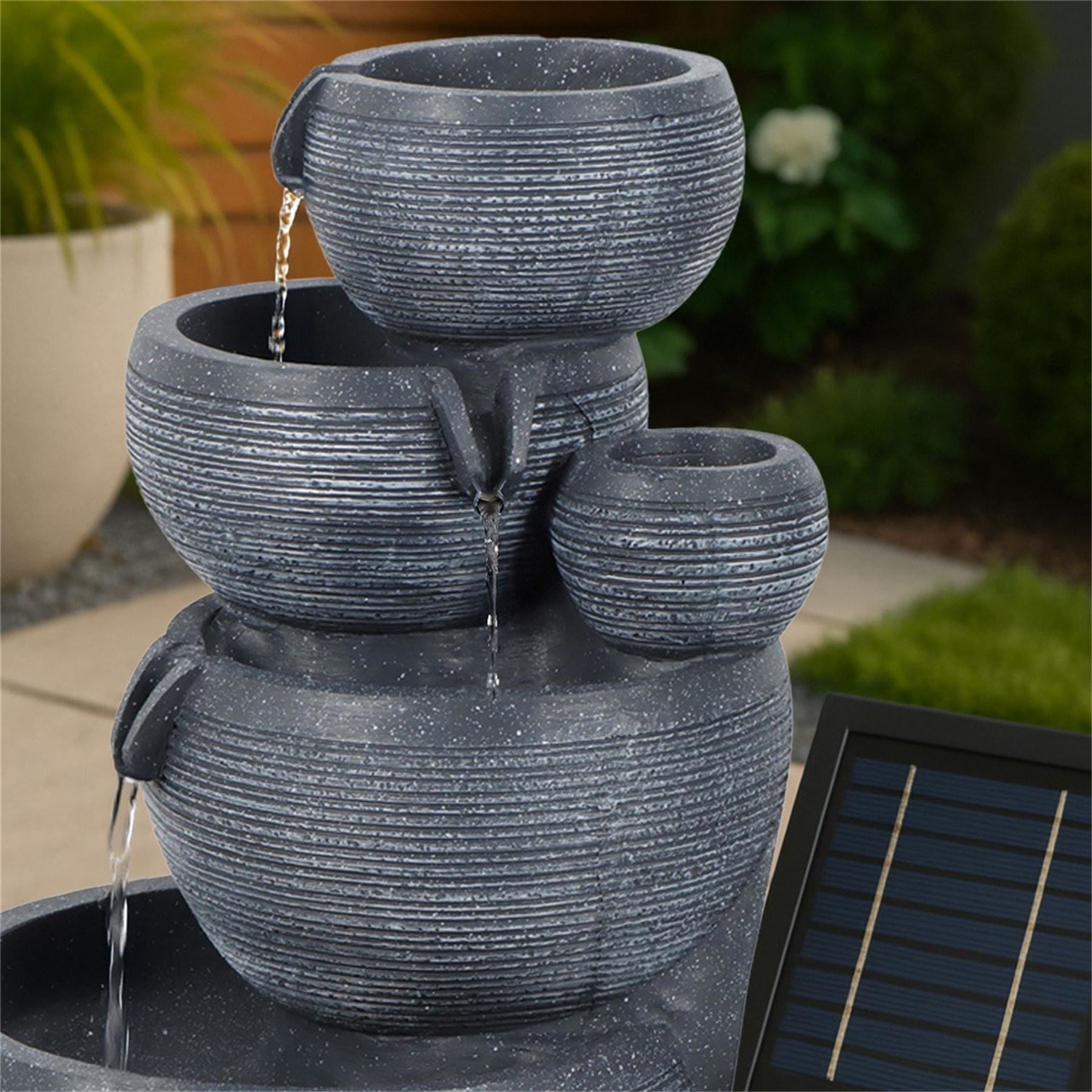 Streetwize Water Feature With Battery Backup   Natural Cascade