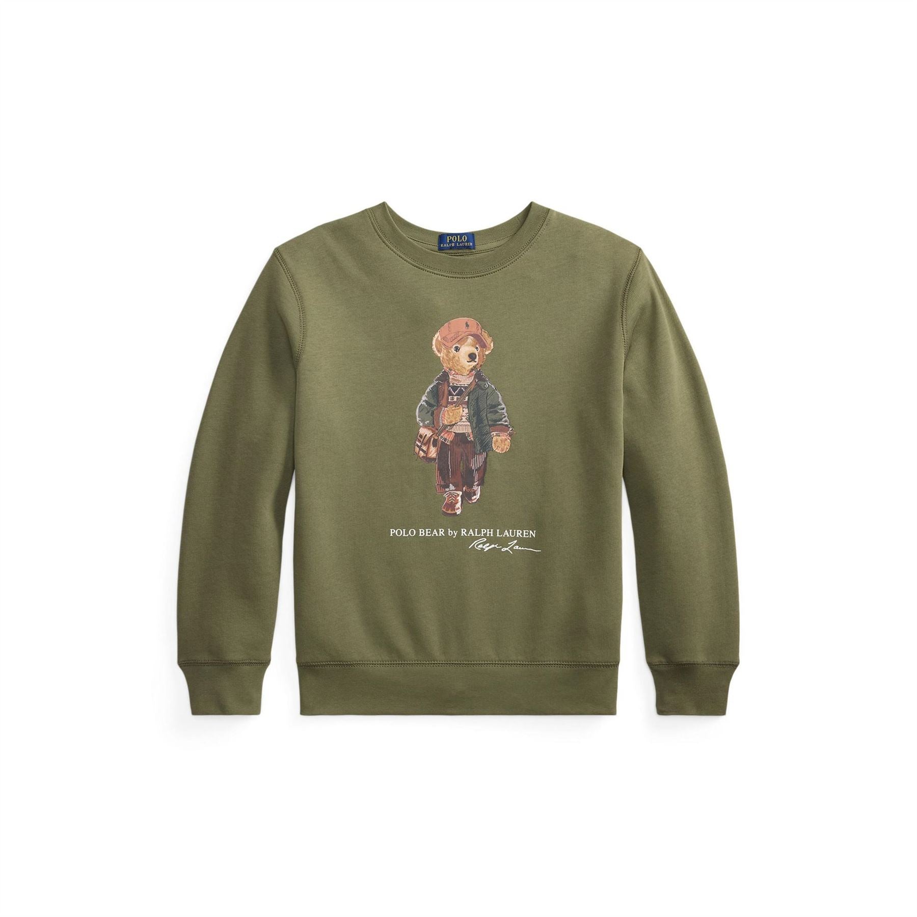 Polo Ralph Lauren Teddy Bear Print Crew Neck Long Sleeve Sweatshirt