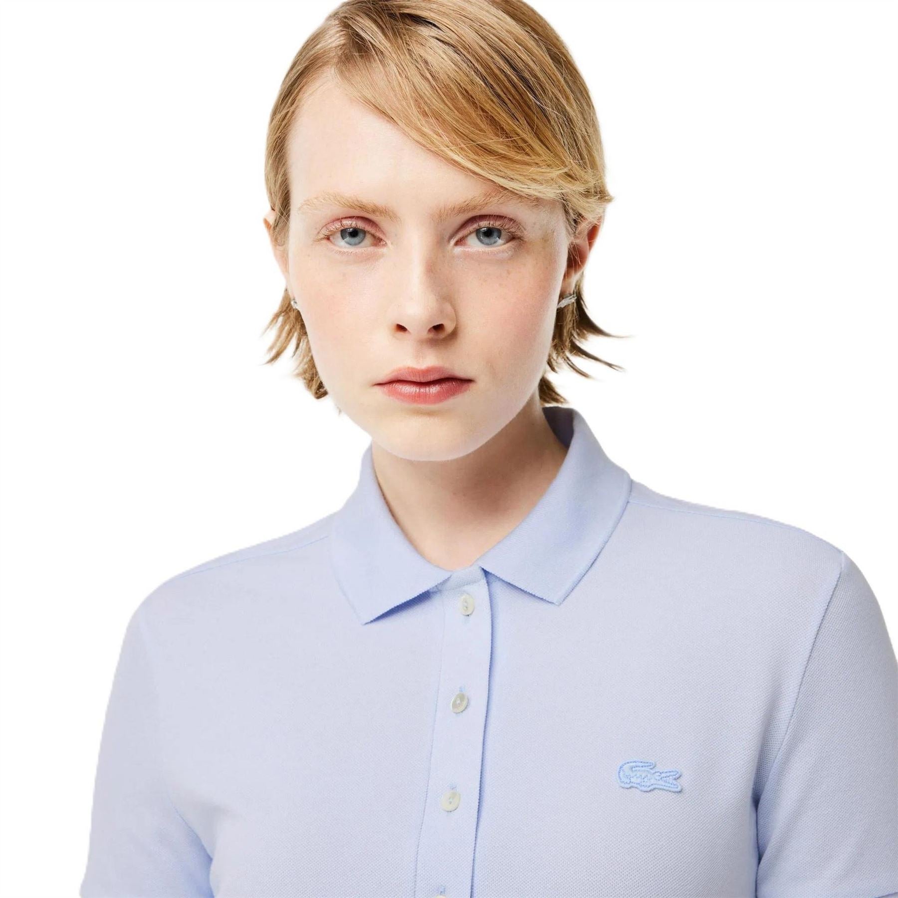 Lacoste Ef5473 Collared Neck Knee Length T-Shirt Dress