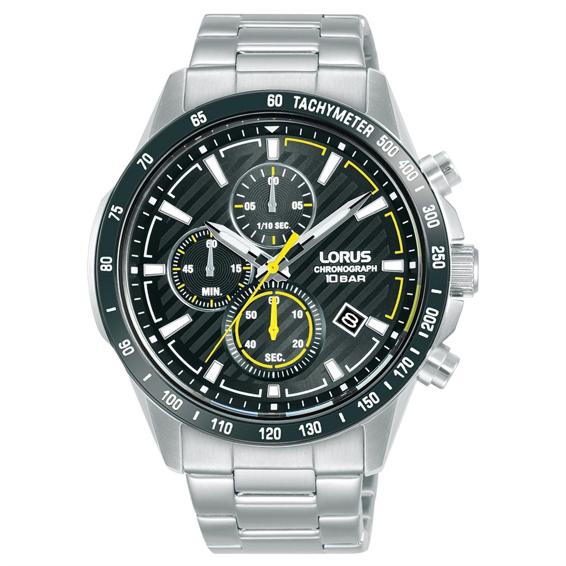 Lorus Chronograph Steel Bracelet Analogue Watch