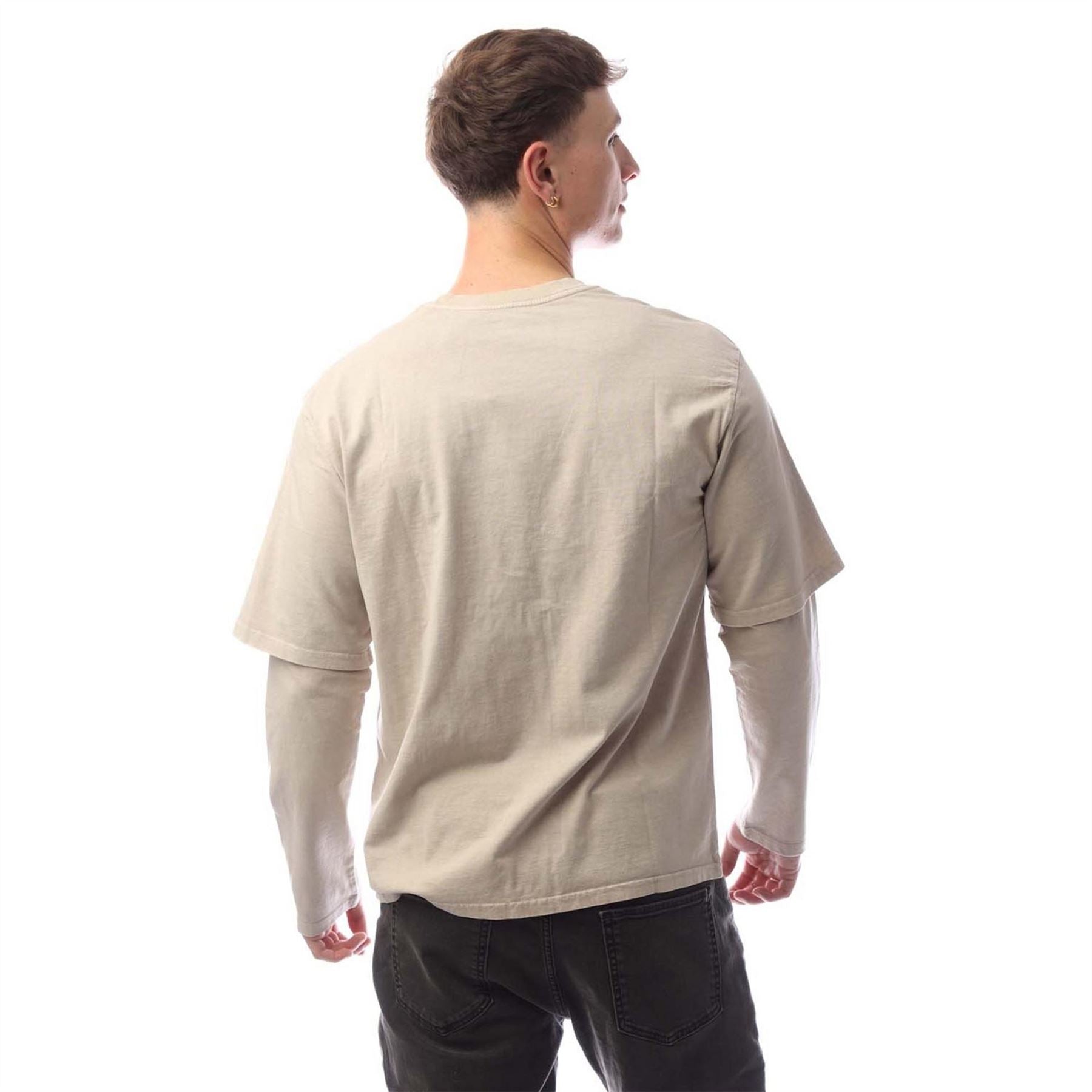 Levis Feather Embroidered Crew Neck Long Sleeve Jersey T-Shirt
