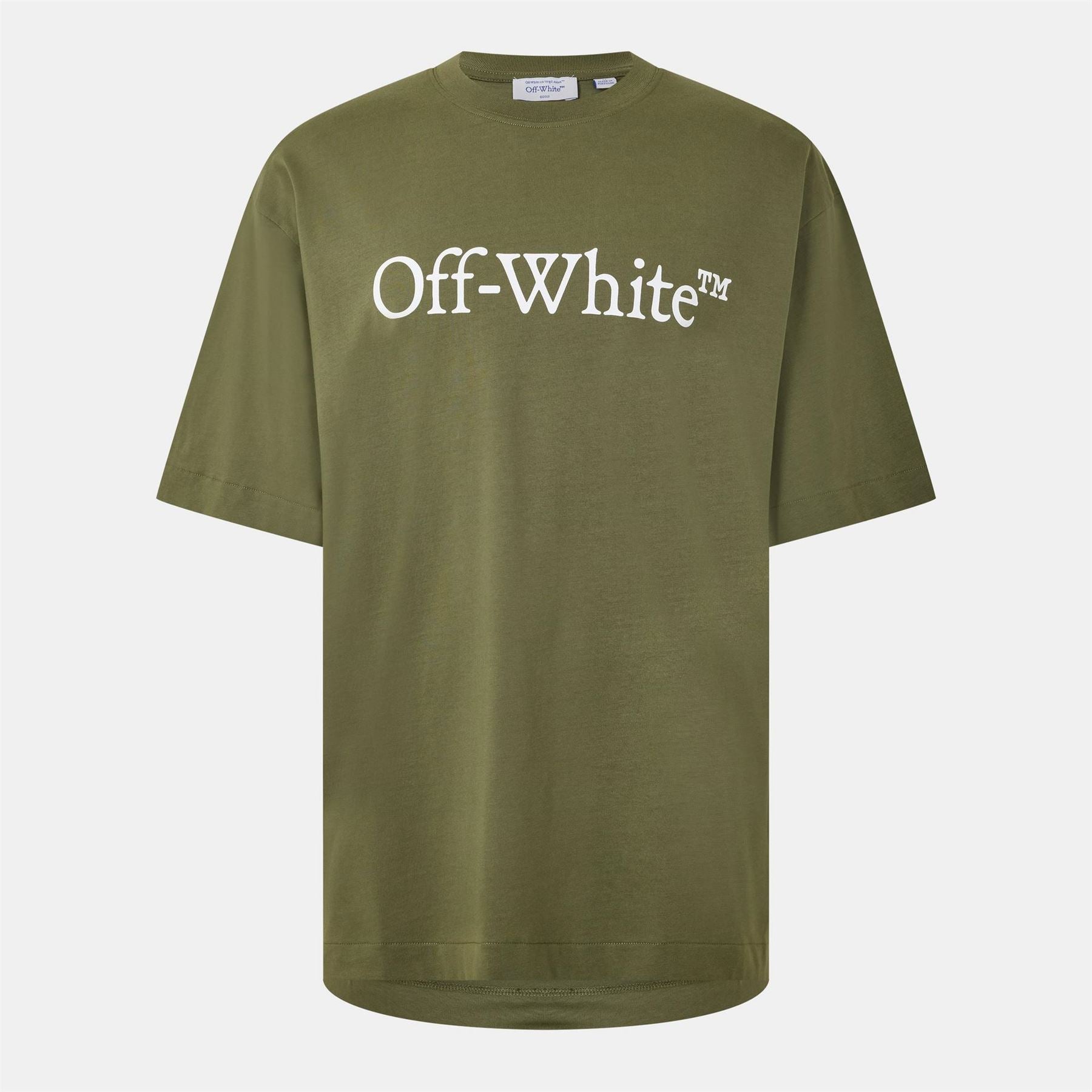 Off White Bkish Lettering Boyfriend T-Shirt