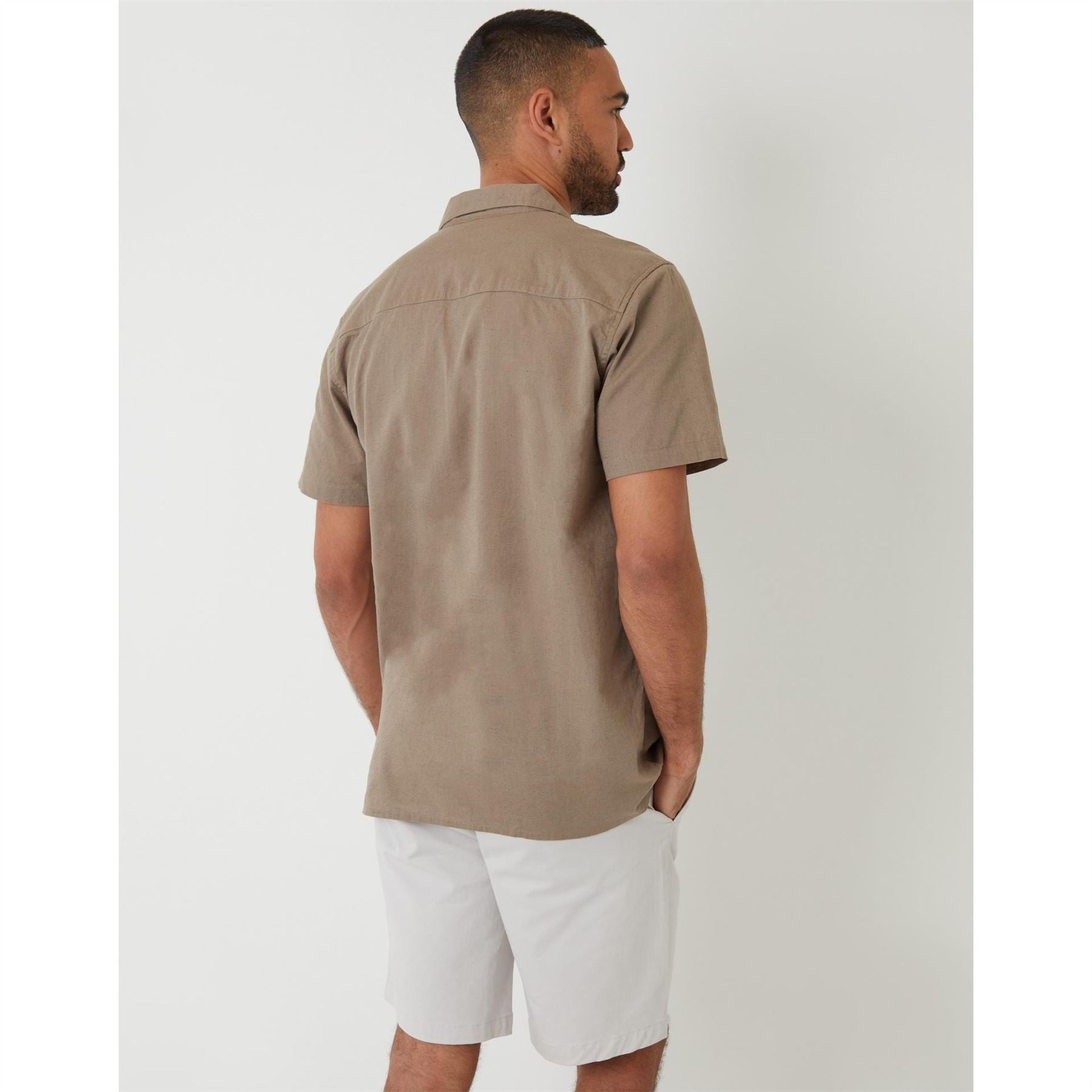 Threadbare Maples Embroidered Regular Fit Short Sleeve Shirt