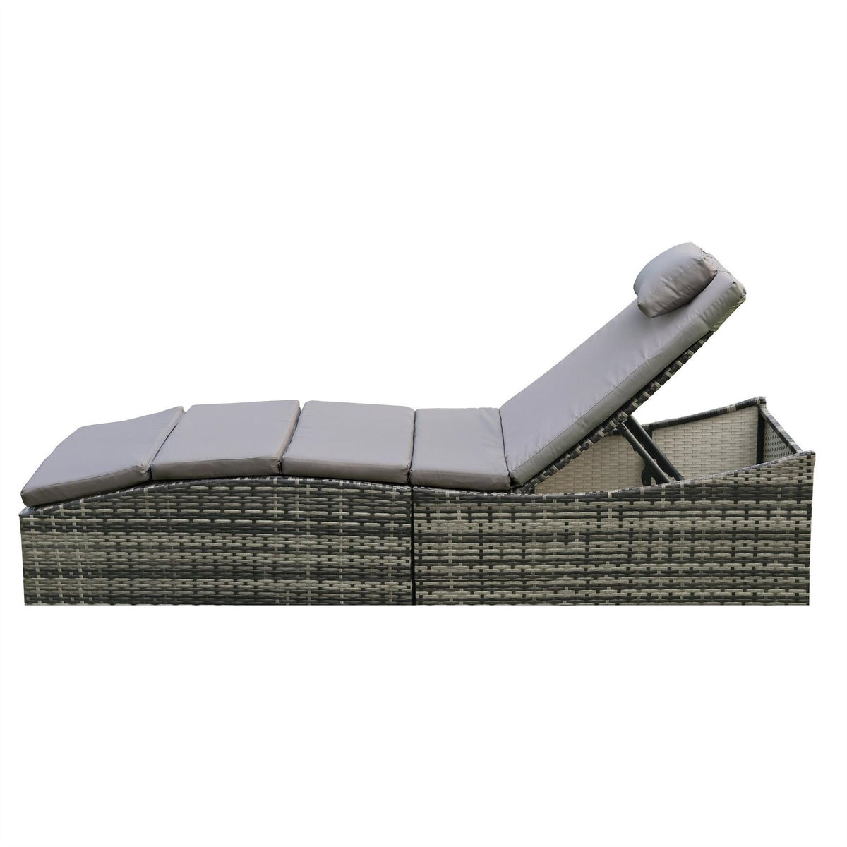 Linea Rattan Weather Resistant Outdoor Sun Lounger