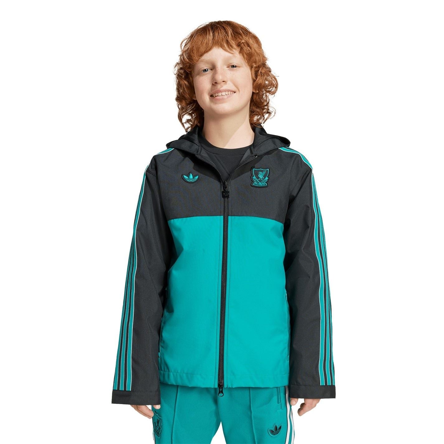 adidas Terrace Icons Liverpool Long Sleeve Licensed Rain Anorak