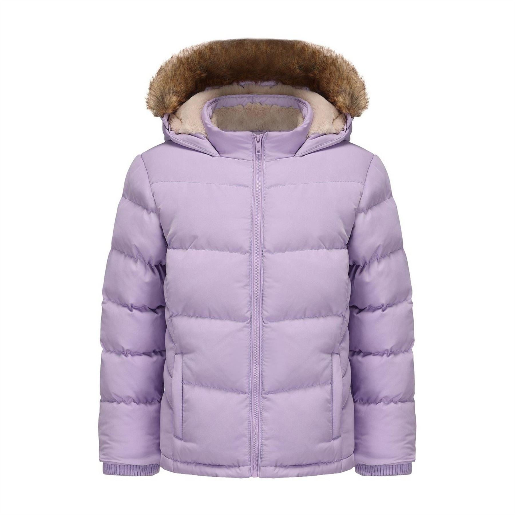 SoulCal 2 Zip Bubble Jacket Junior Girls