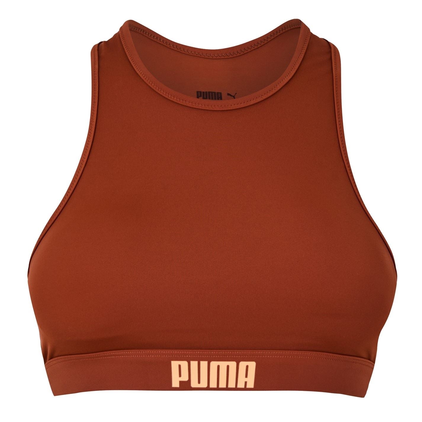 Puma Cropped Crew Neck Snug Fit Athletic Top