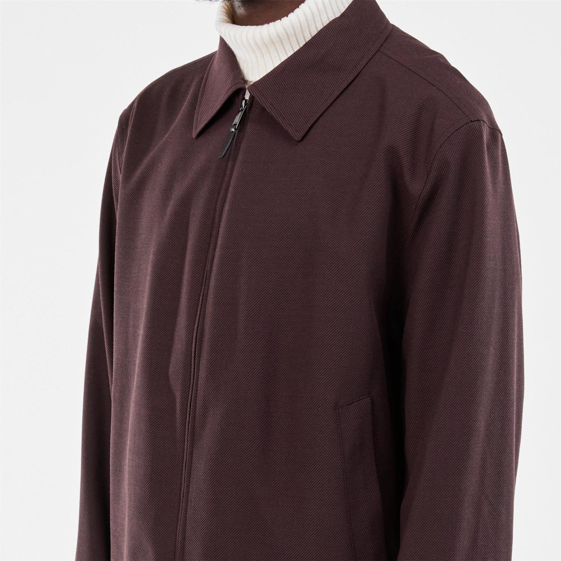 Boss Heston Wing Solid Patterned Snap Button Softshell Jacket