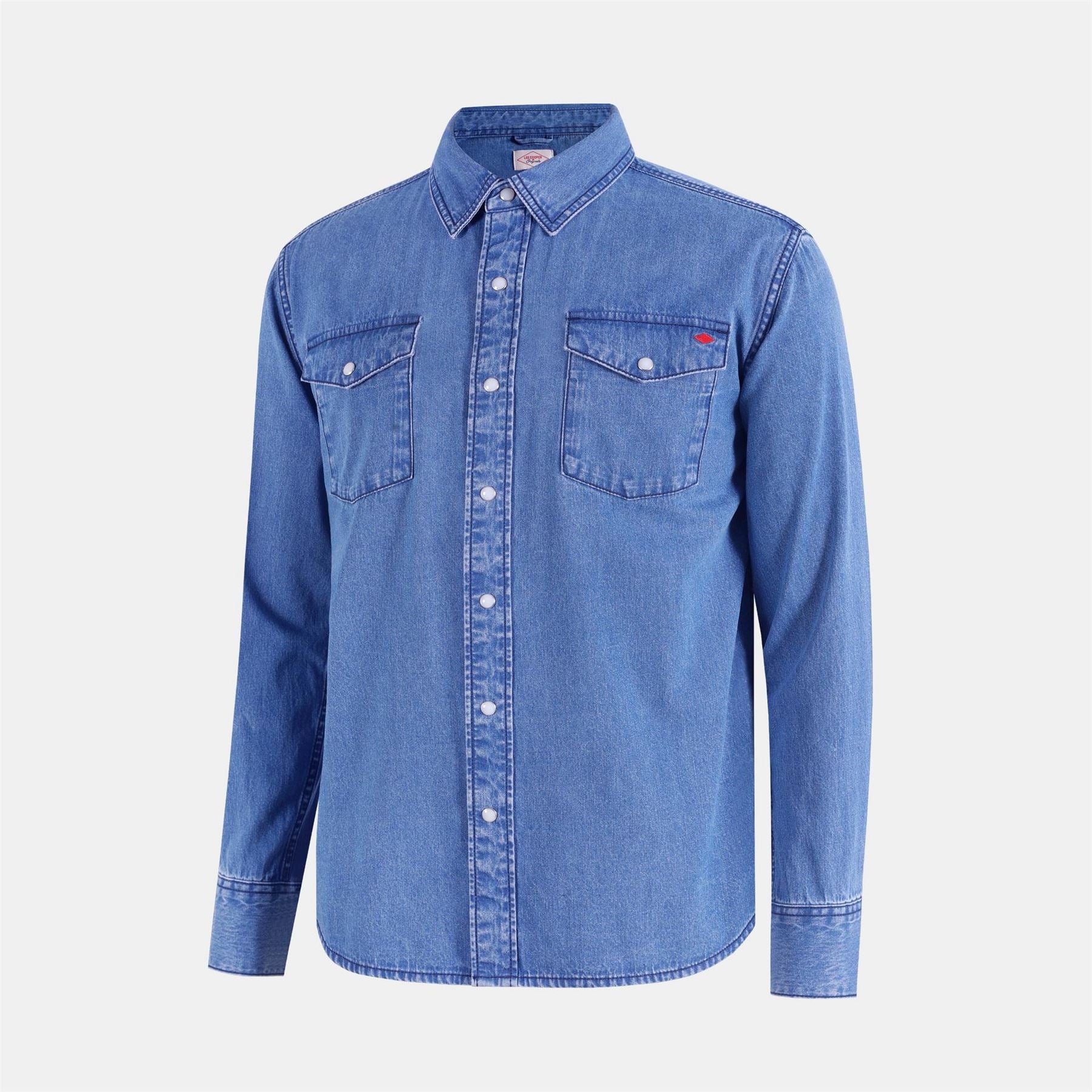 Lee Cooper Denim Shirt Collar Long Sleeve Shirt